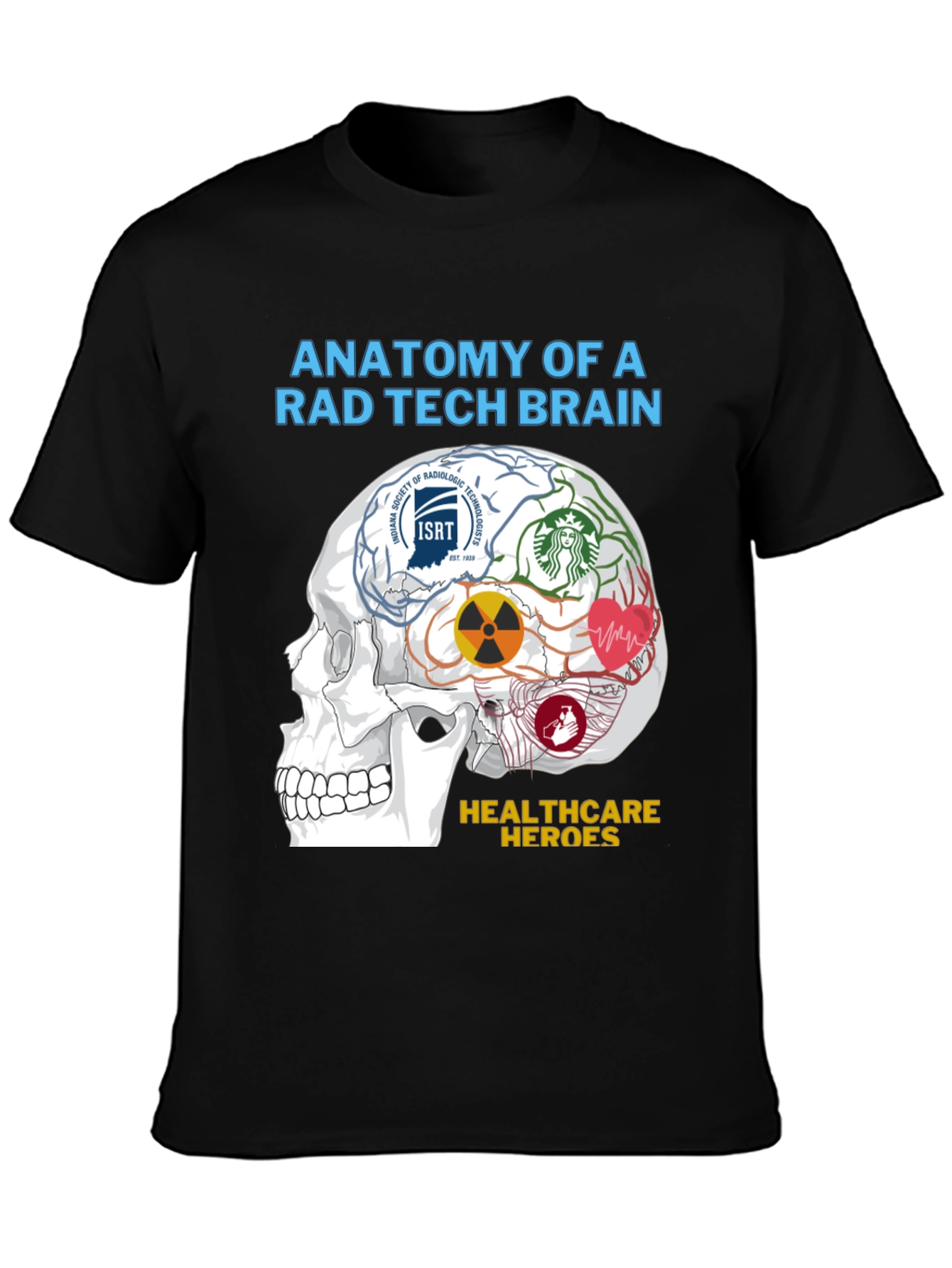 Rad Tech Brain Anatomy T-Shirt