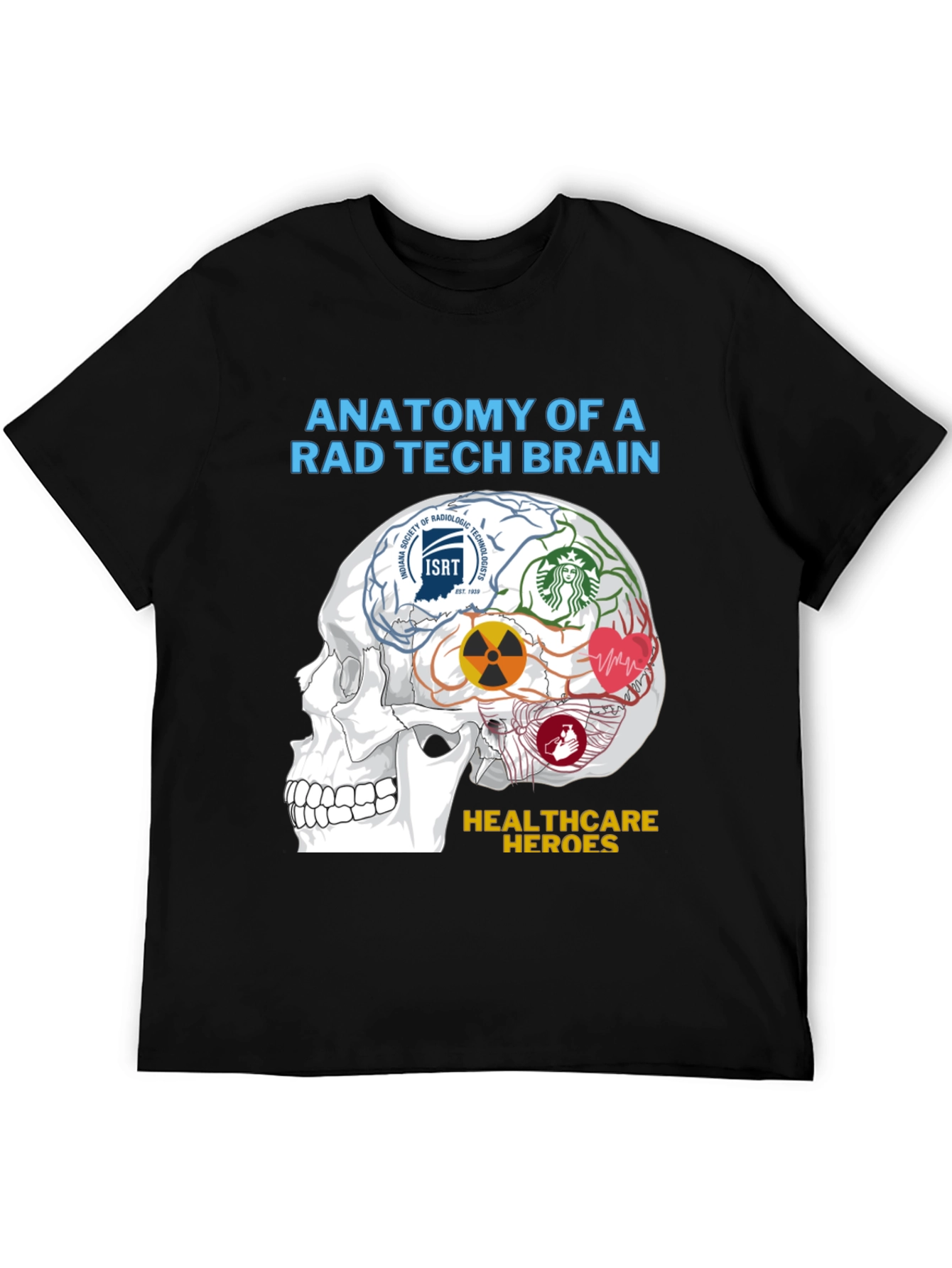 Rad Tech Brain Anatomy T-Shirt