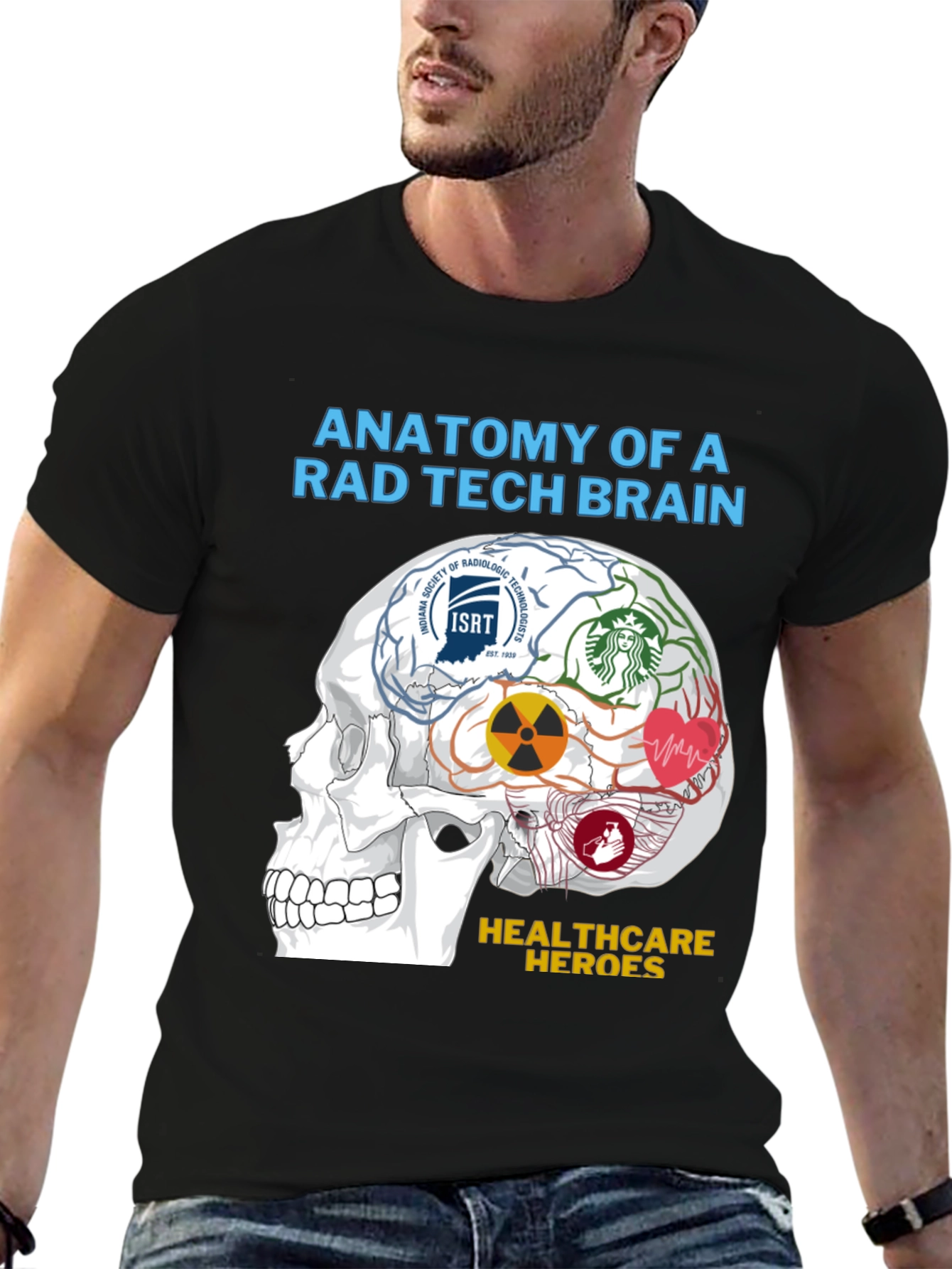 Rad Tech Brain Anatomy T-Shirt