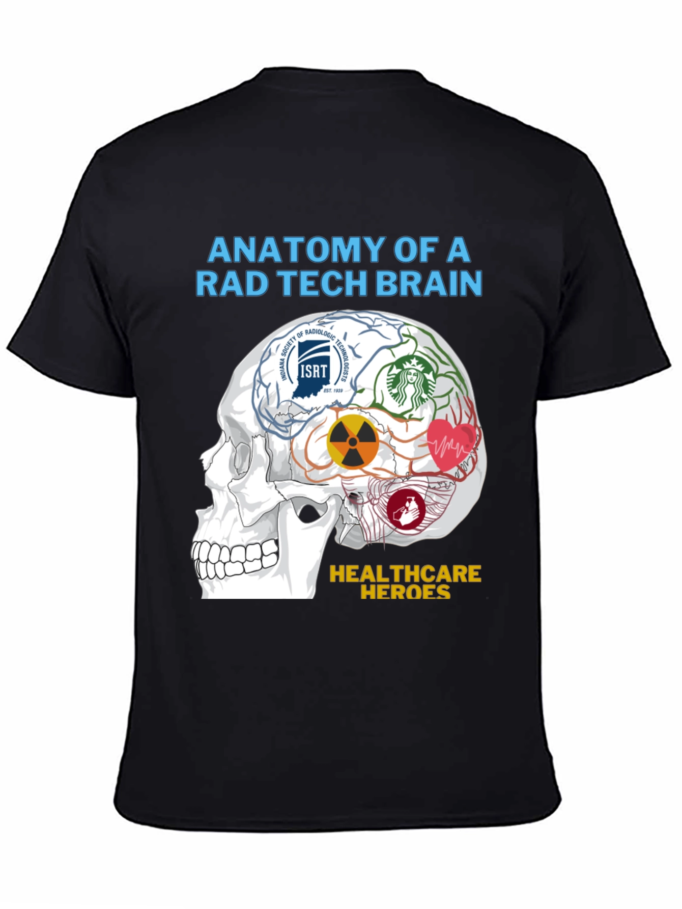 Rad Tech Brain Anatomy T-Shirt