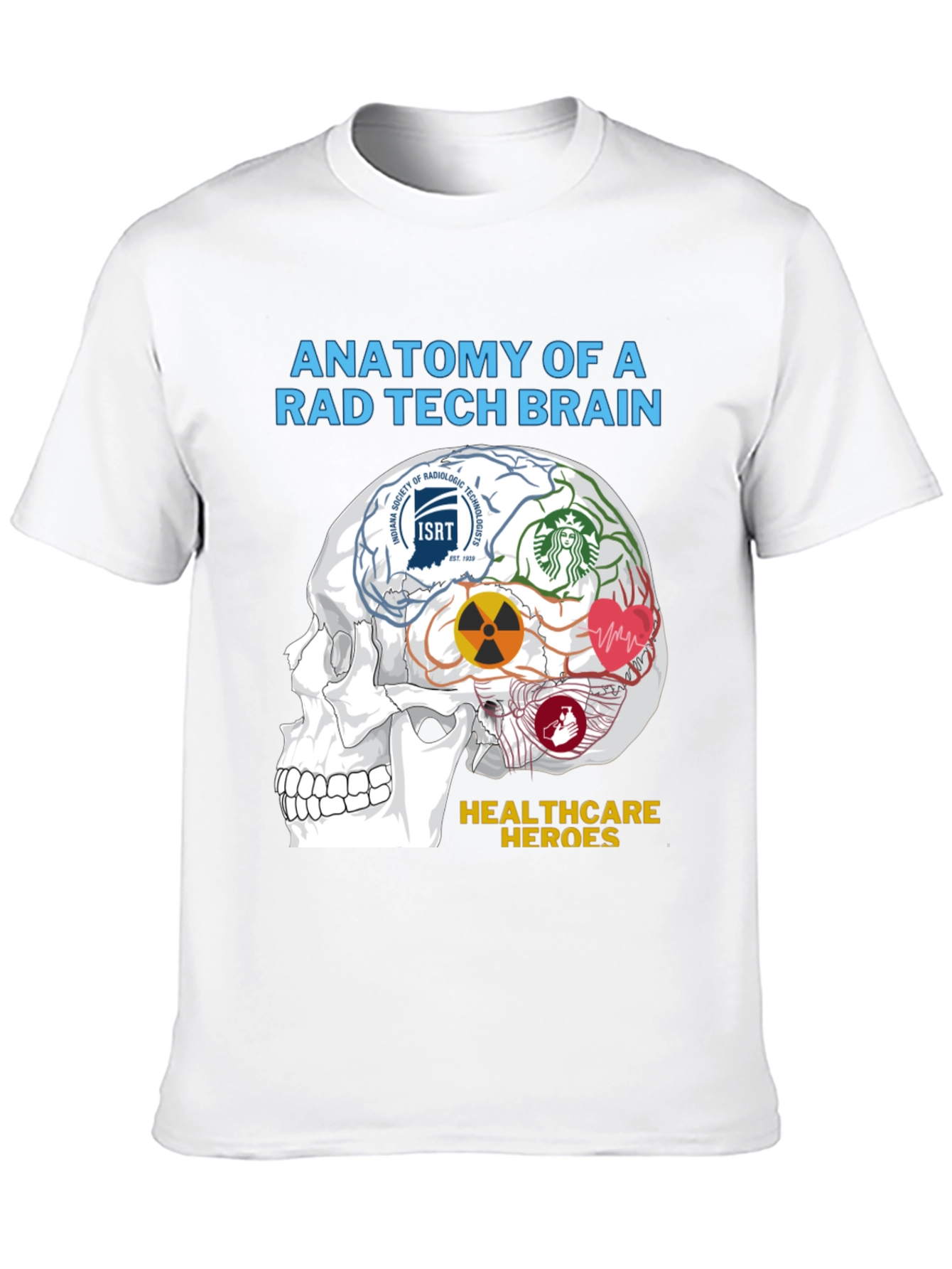 Rad Tech Brain Anatomy T-Shirt