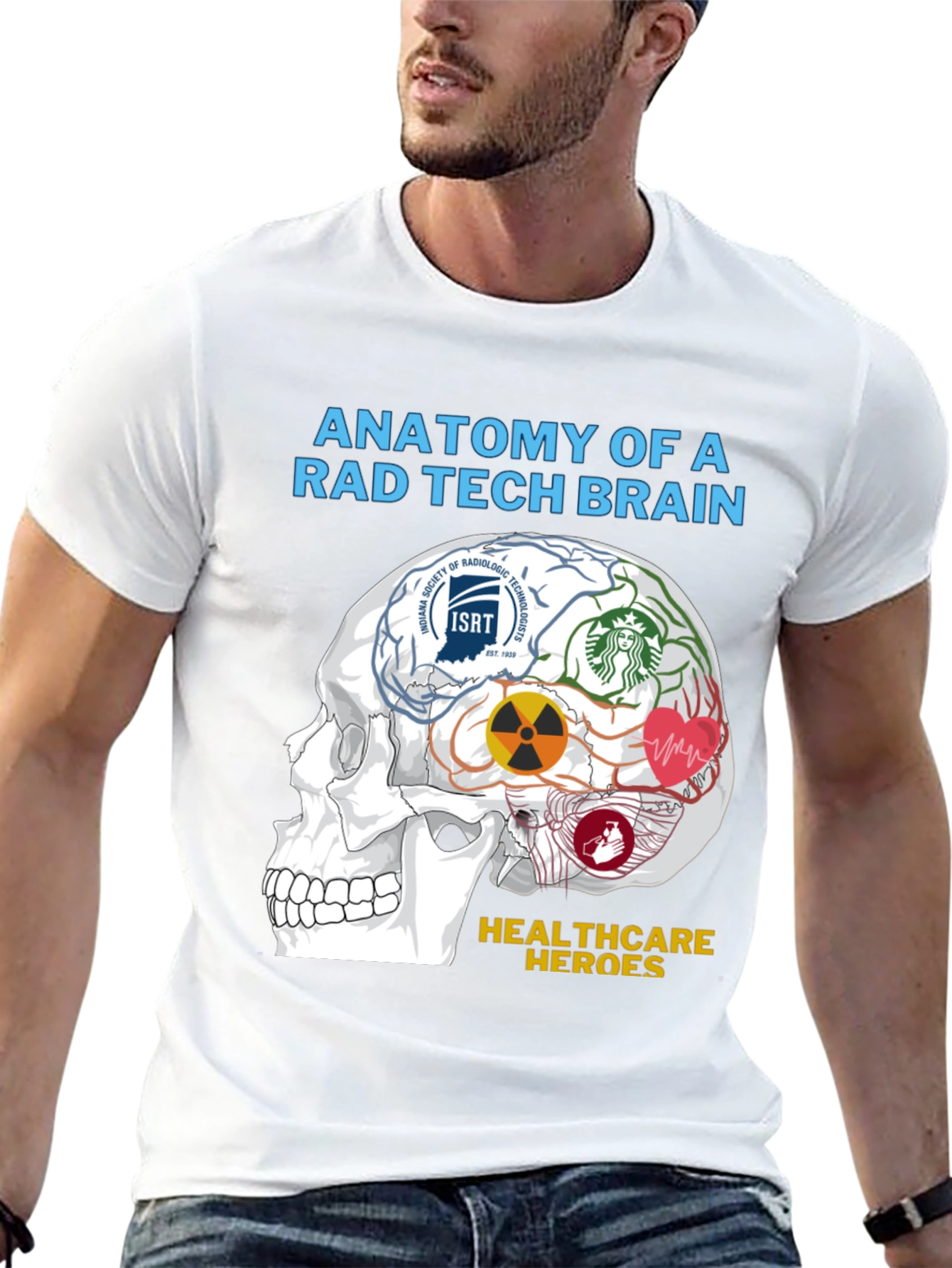 Rad Tech Brain Anatomy T-Shirt