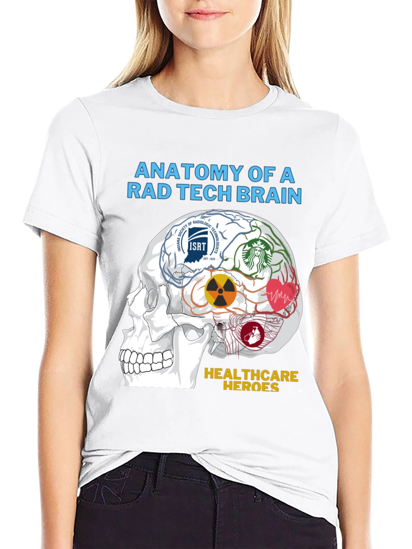 Rad Tech Brain Anatomy T-Shirt