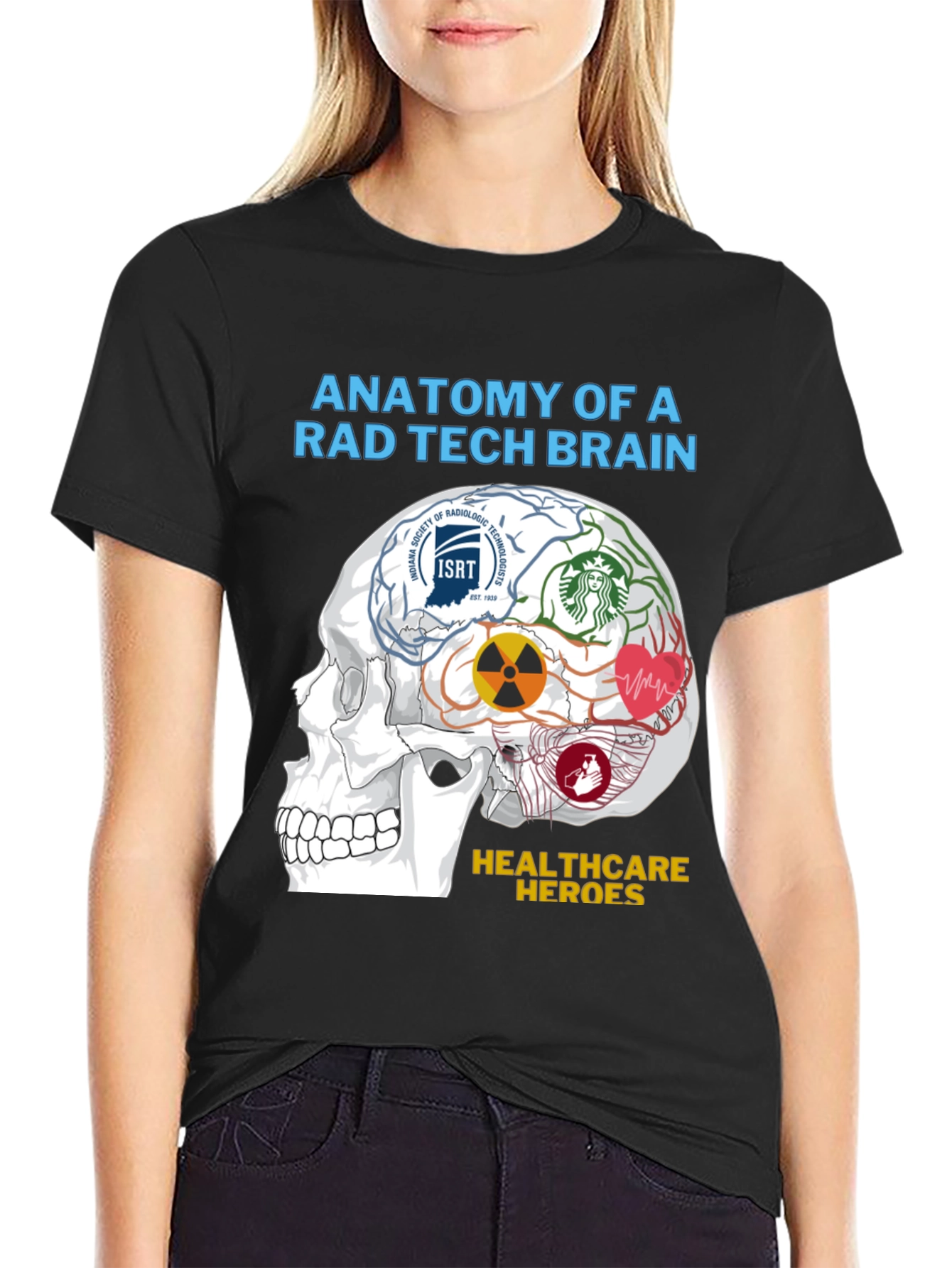 Rad Tech Brain Anatomy T-Shirt