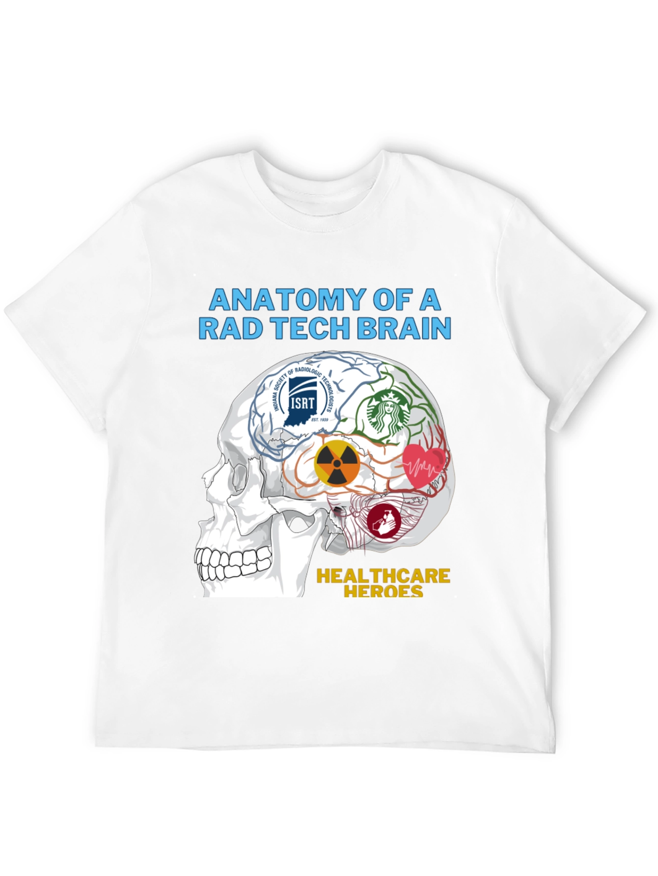 Rad Tech Brain Anatomy T-Shirt