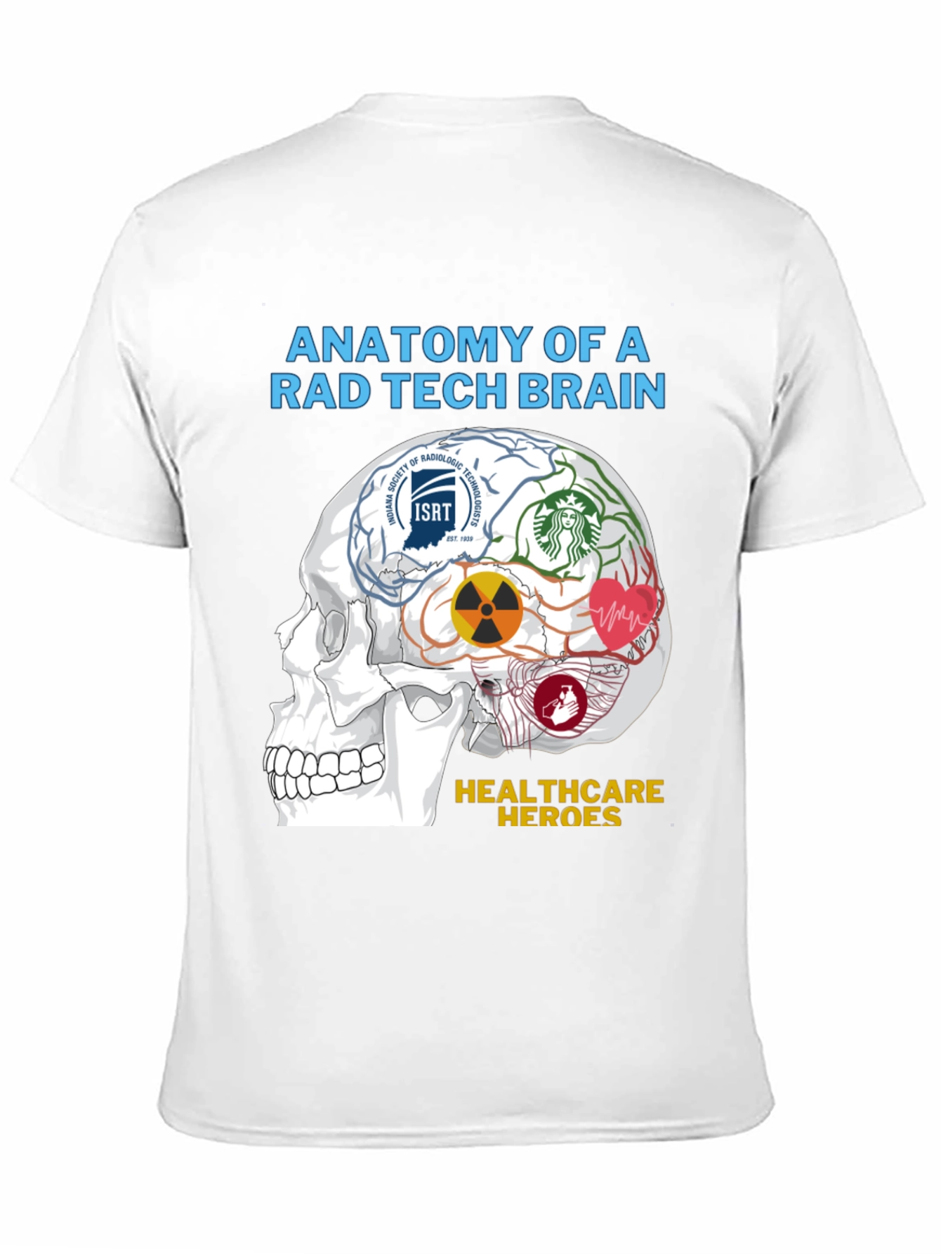 Rad Tech Brain Anatomy T-Shirt