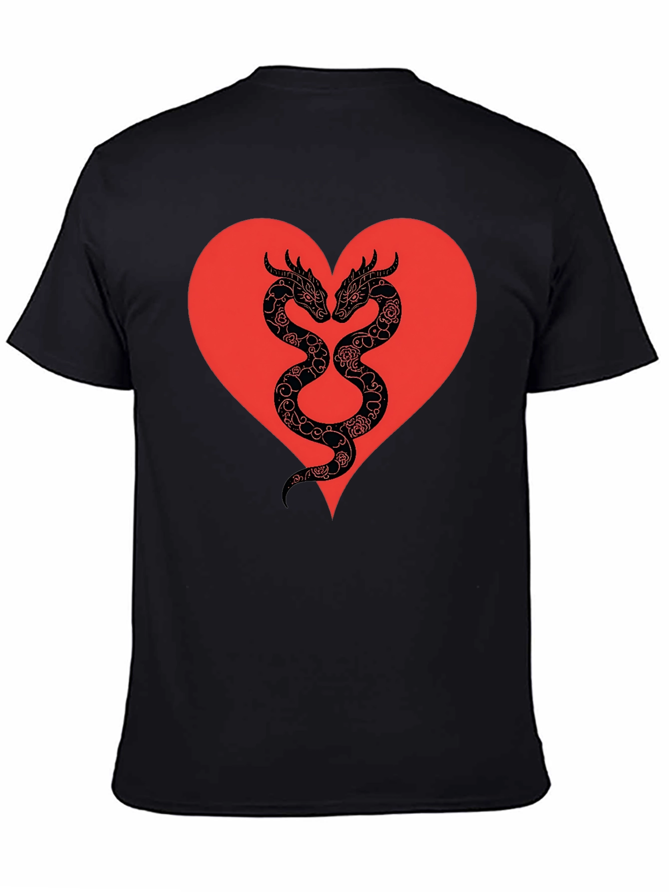 Dragon Heart Graphic Tee - Black