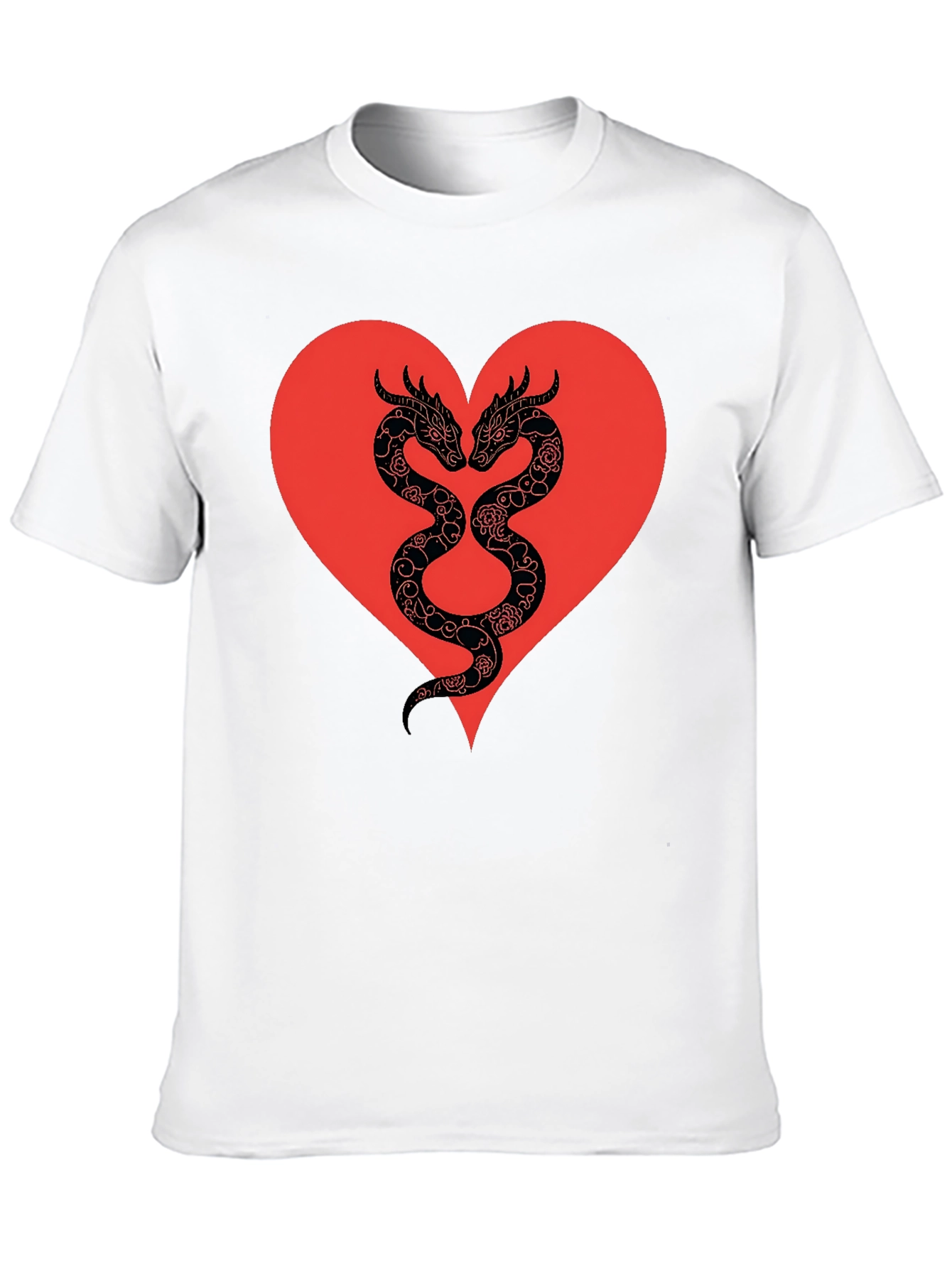 Dragon Heart Graphic Tee - Black