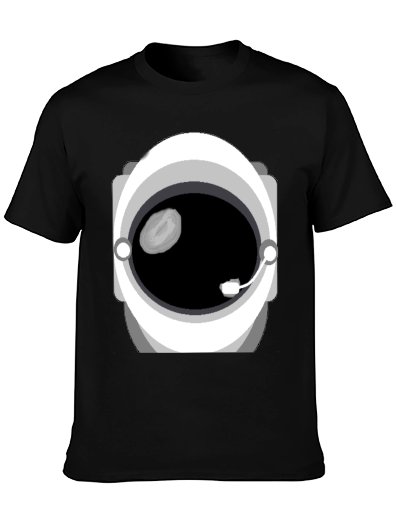 Astronaut Helmet Graphic Tee - Space Explorer Fashion