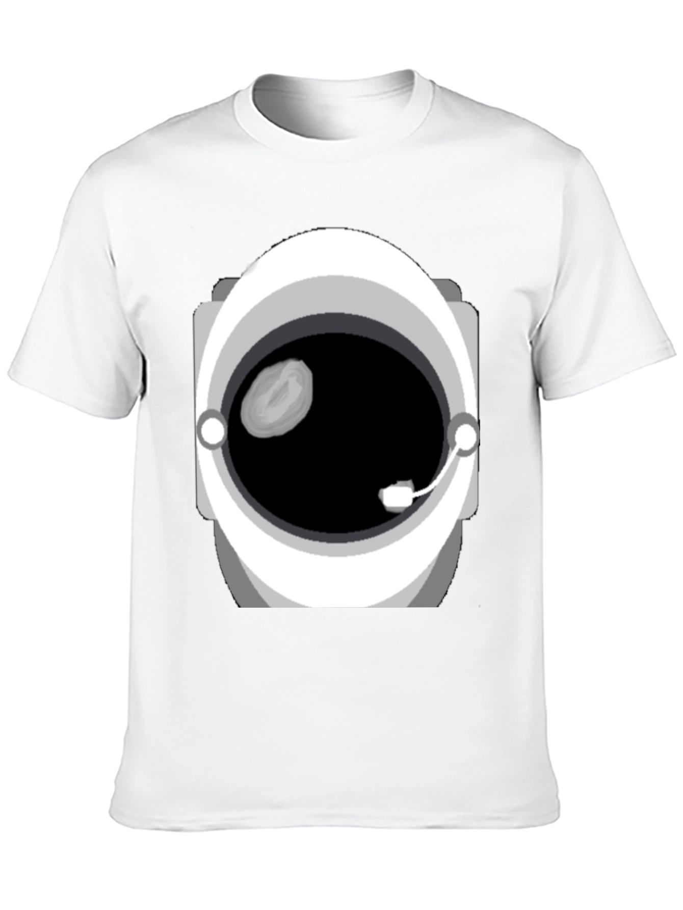 Astronaut Helmet Graphic Tee - Space Explorer Fashion