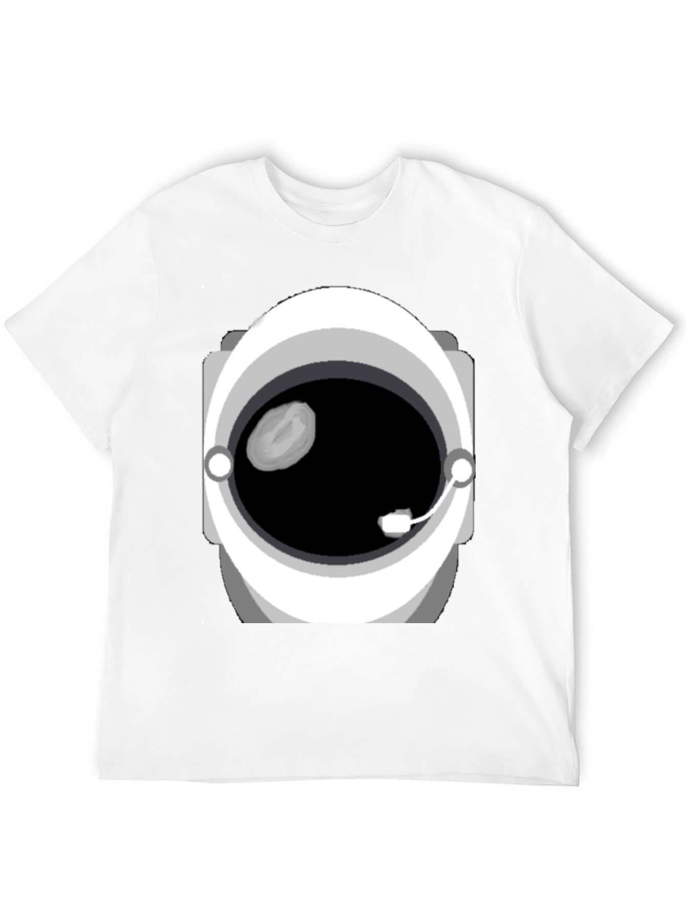 Astronaut Helmet Graphic Tee - Space Explorer Fashion