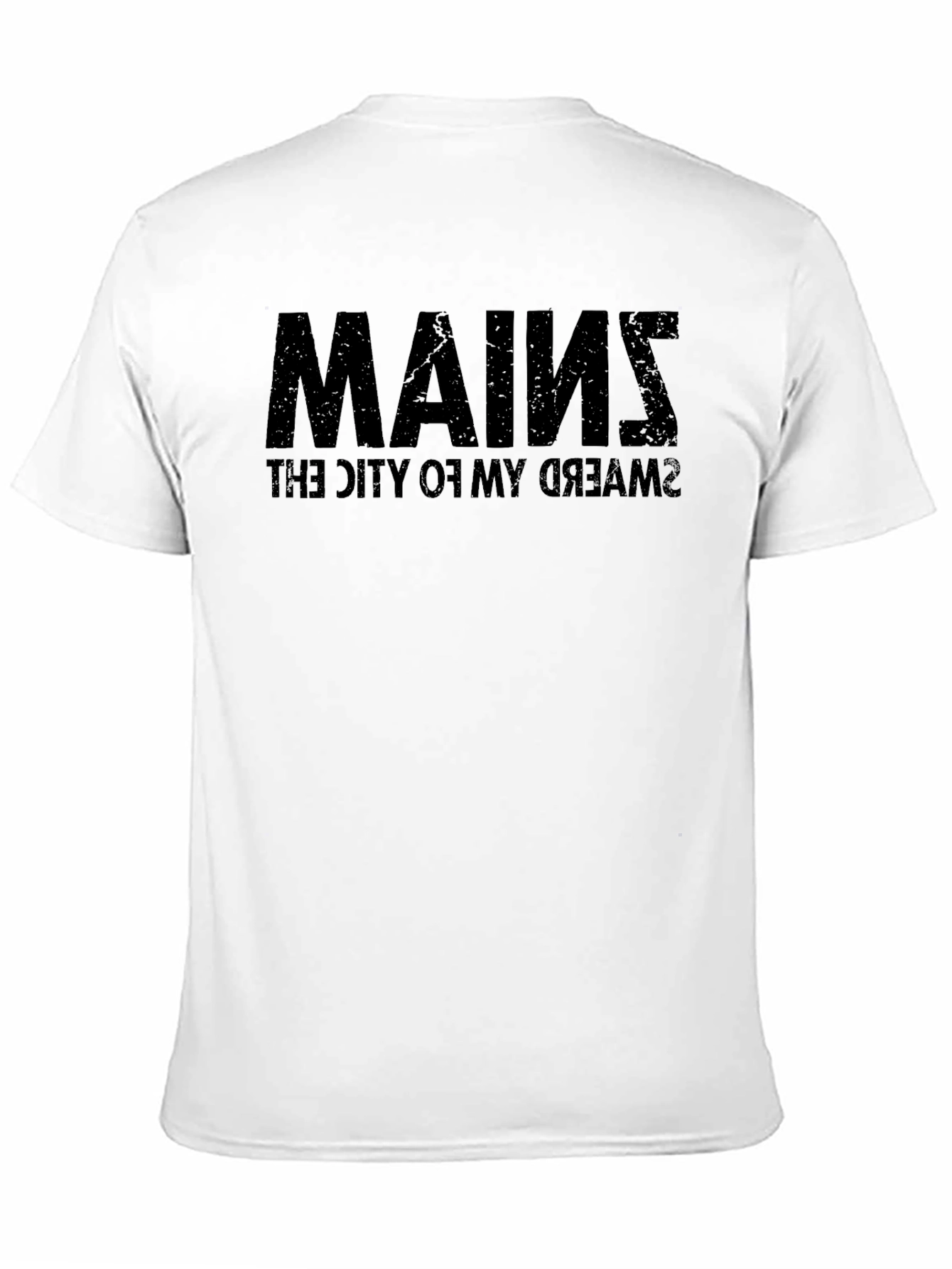 Maine The City of My Dreams Black T-Shirt