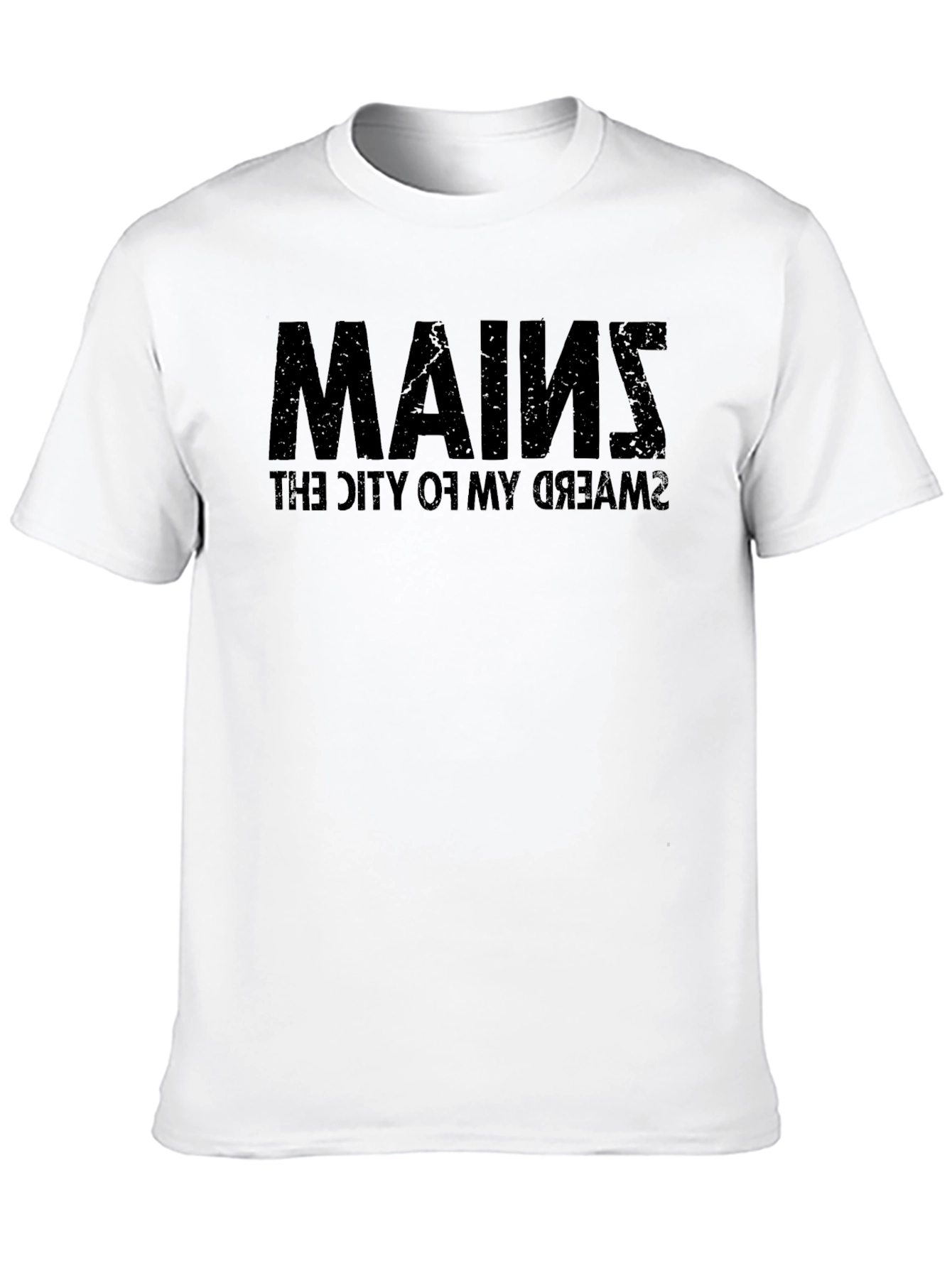 Maine The City of My Dreams Black T-Shirt