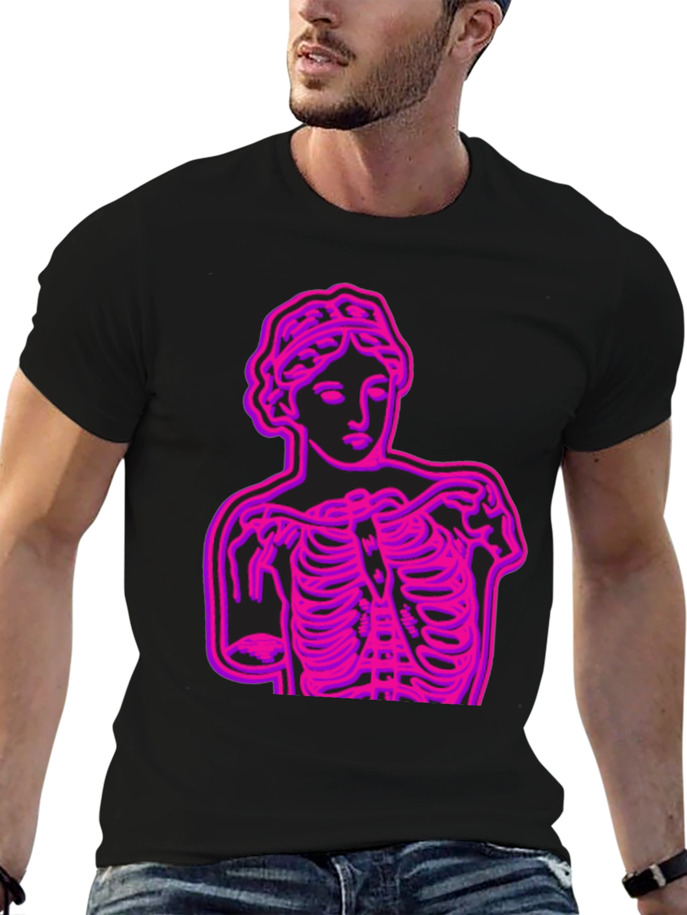 Neon Venus Ribcage Graphic Tee - Bold Streetwear