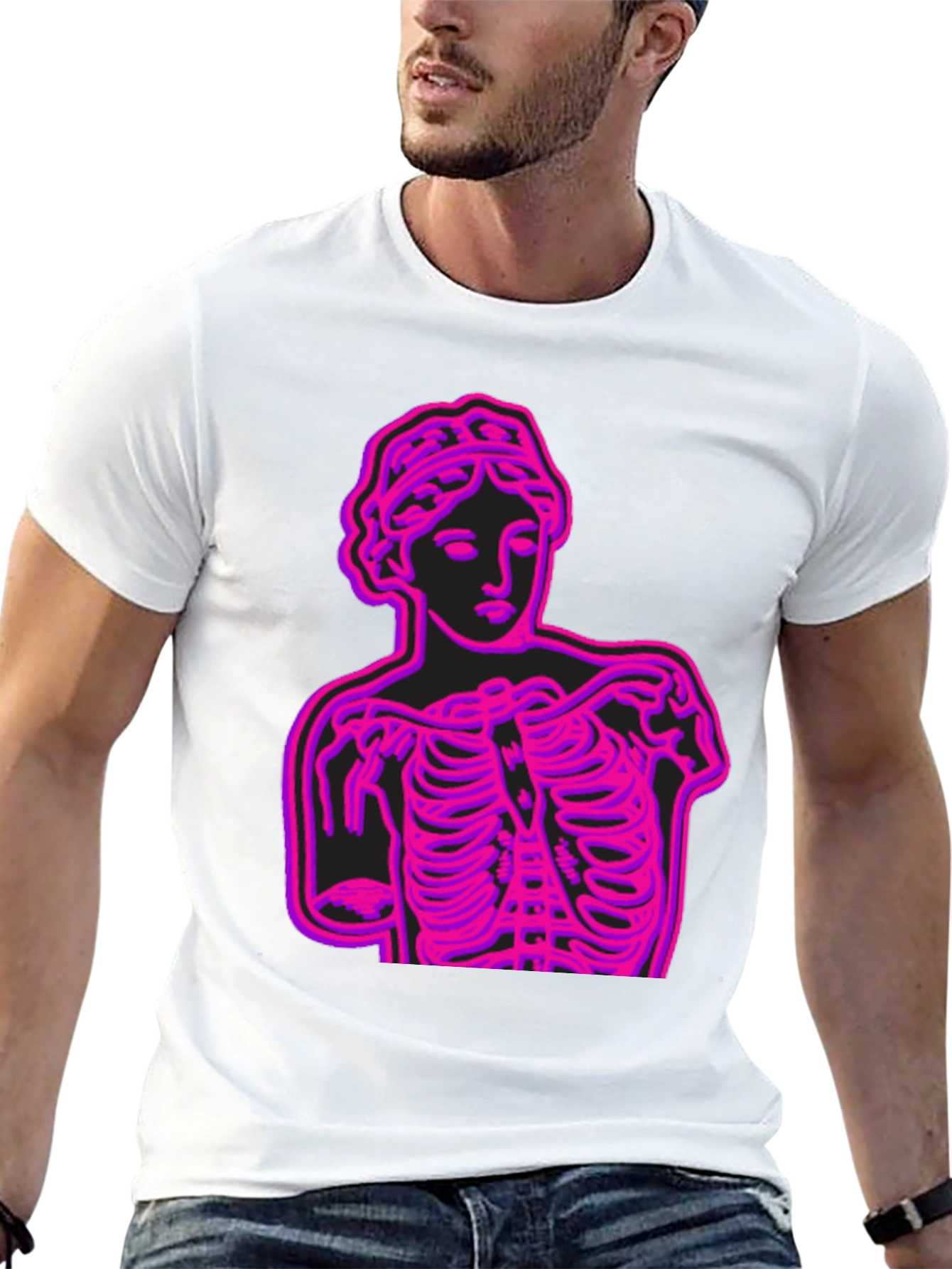 Neon Venus Ribcage Graphic Tee - Bold Streetwear