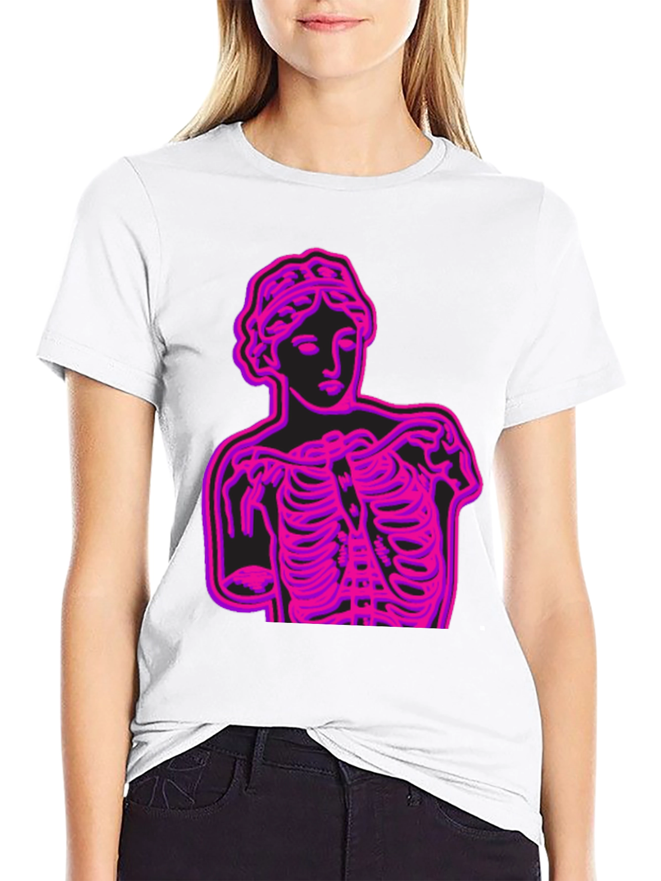 Neon Venus Ribcage Graphic Tee - Bold Streetwear