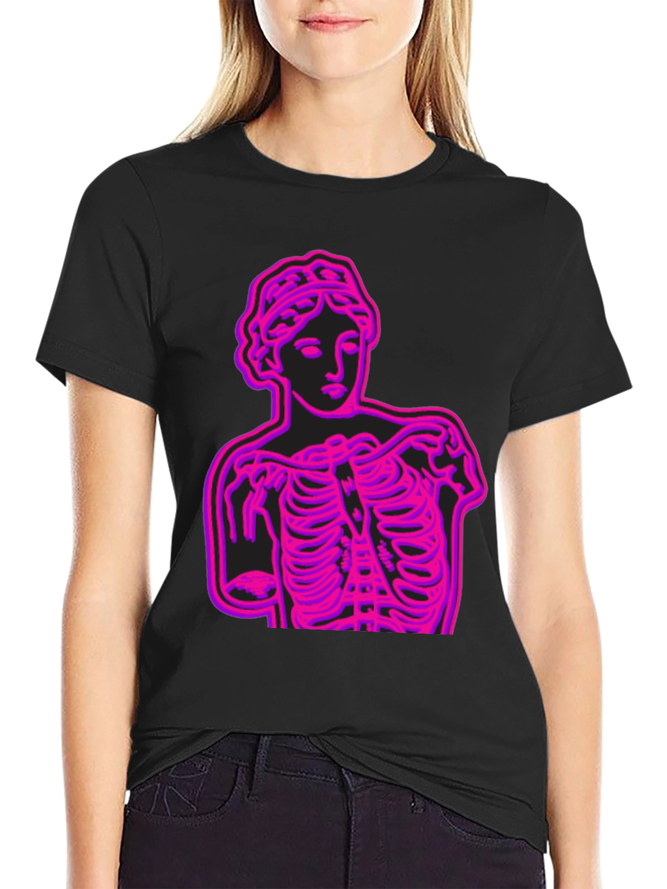 Neon Venus Ribcage Graphic Tee - Bold Streetwear