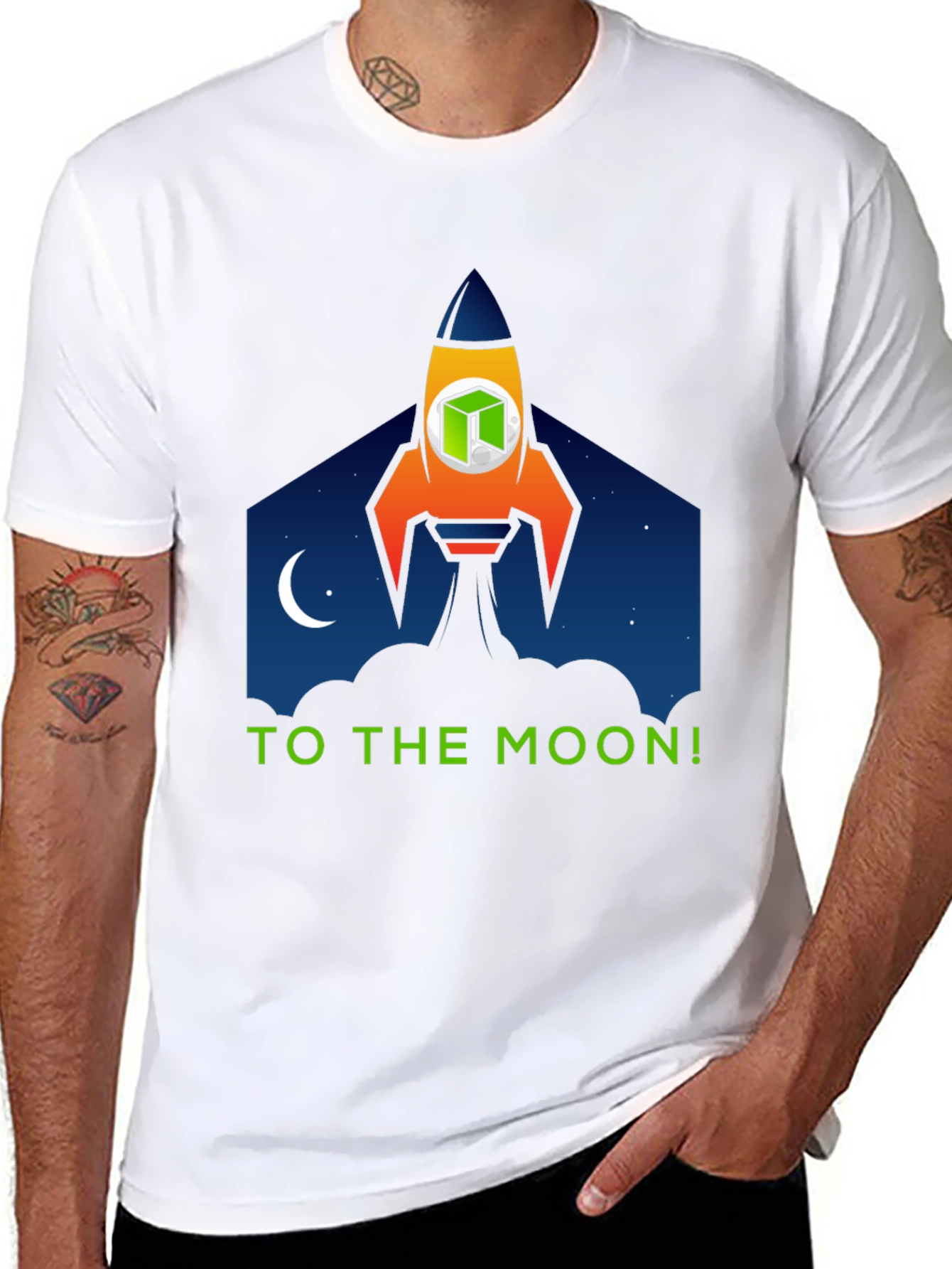 Neo Crypto Rocket T-Shirt: To The Moon!