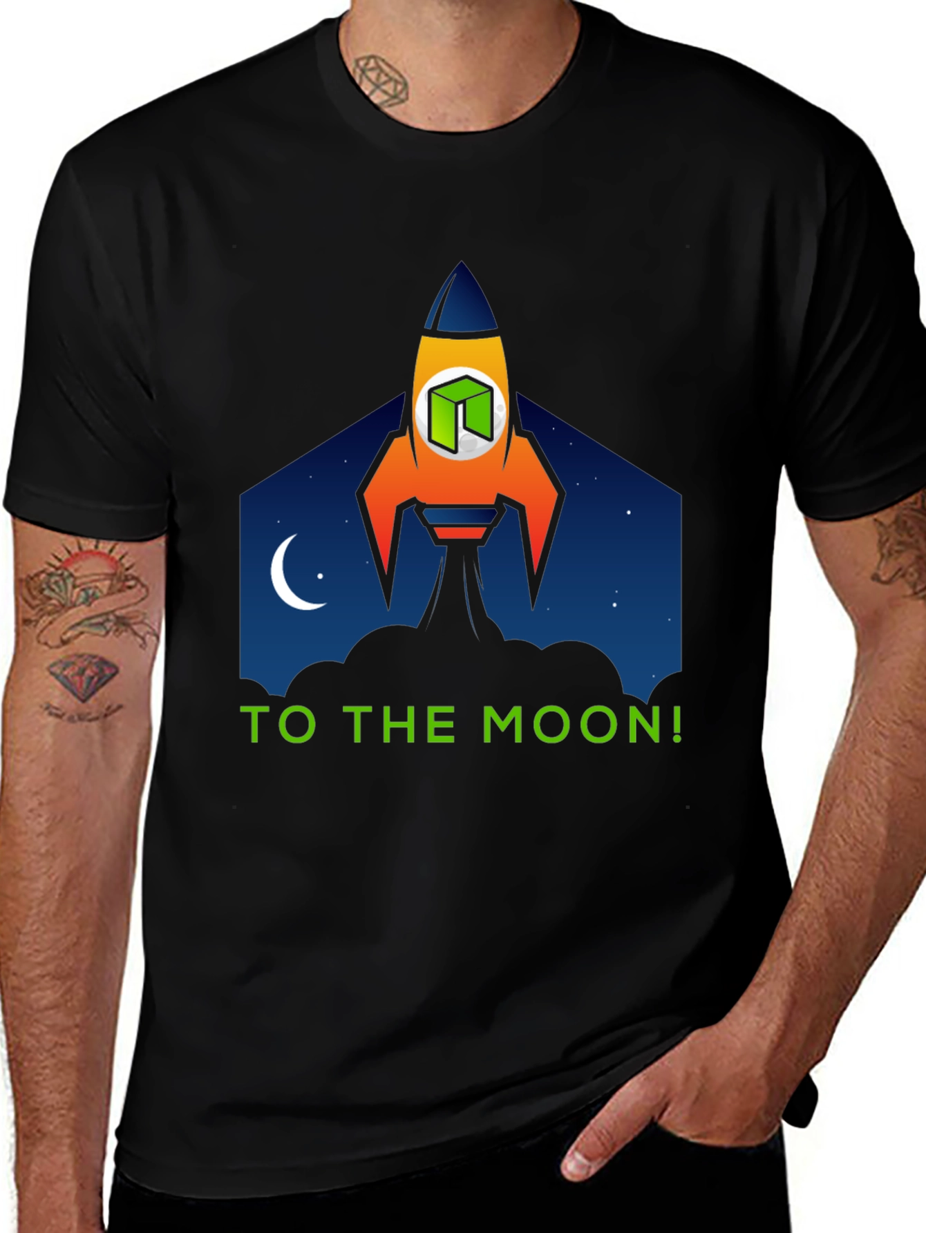 Neo Crypto Rocket T-Shirt: To The Moon!