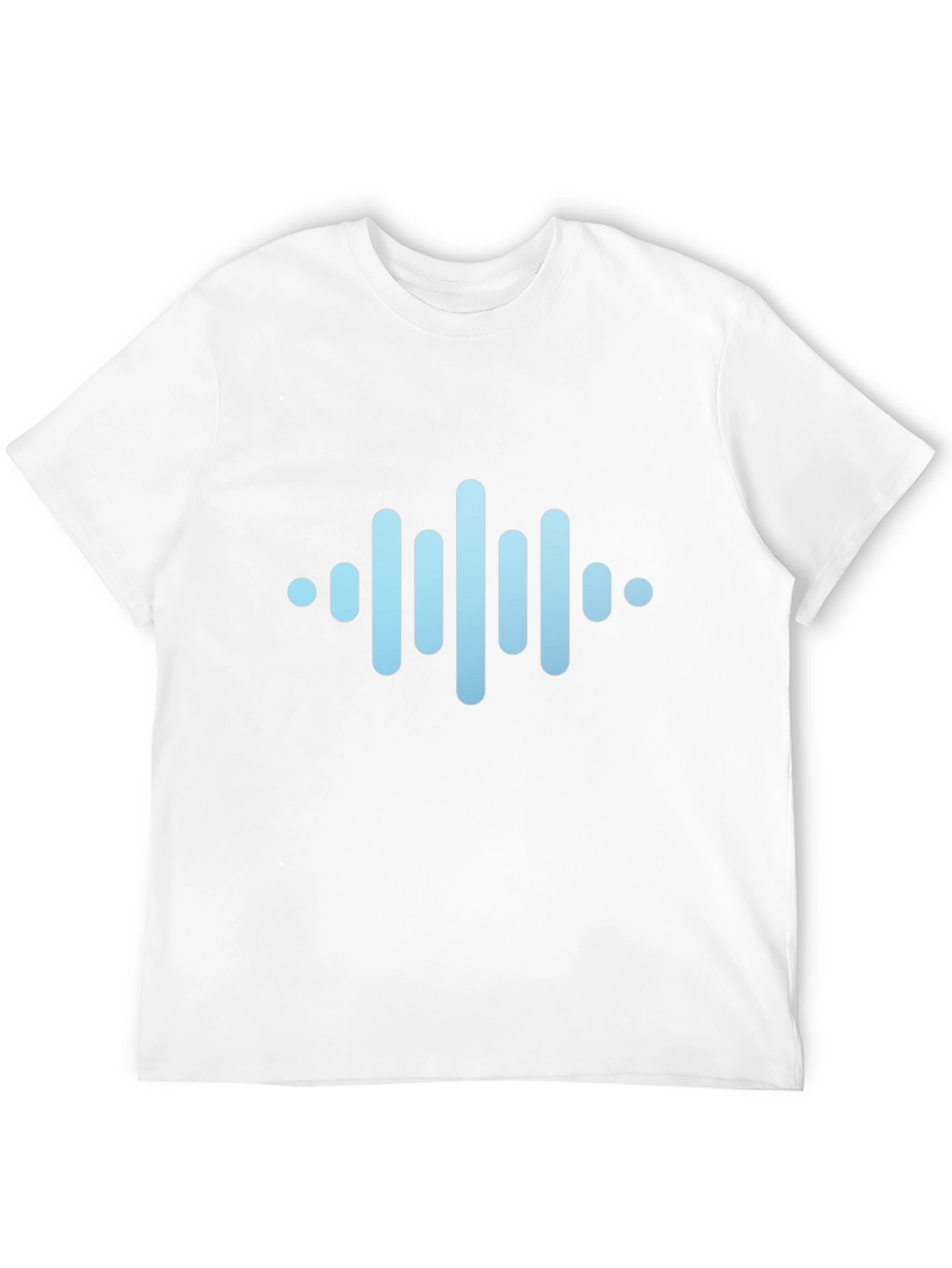 Modern Soundwave Graphic Black T-Shirt