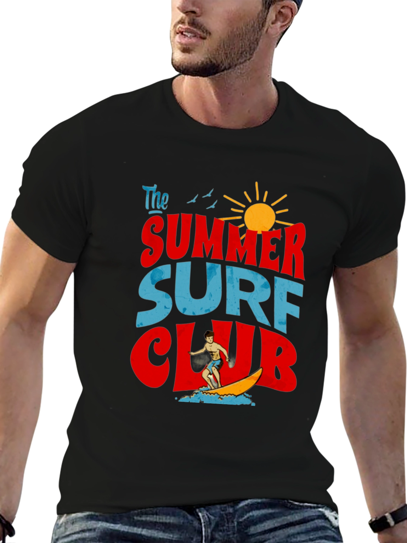 Summer Surf Club Graphic T-Shirt - Retro Beach Vibes