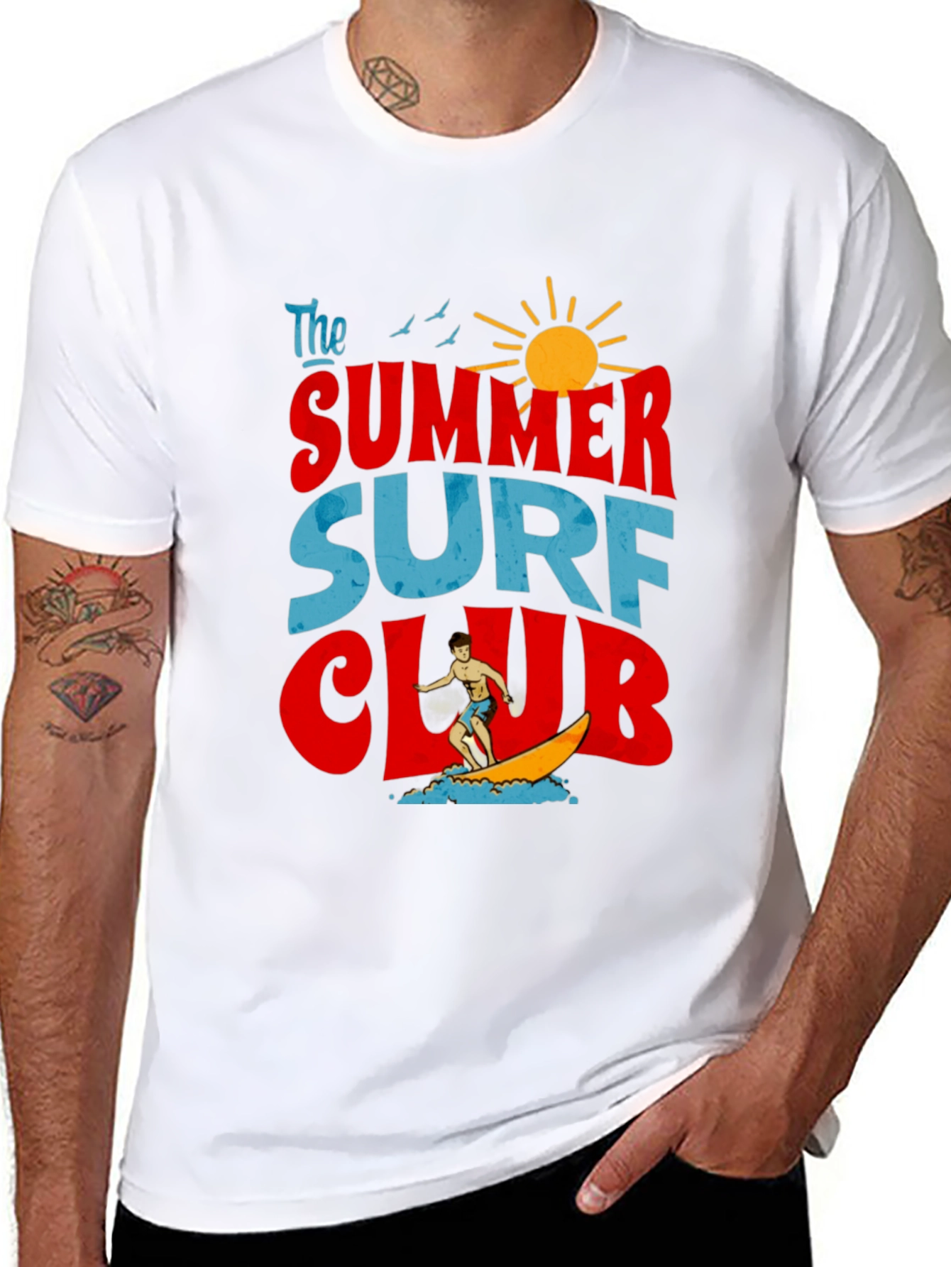 Summer Surf Club Graphic T-Shirt - Retro Beach Vibes