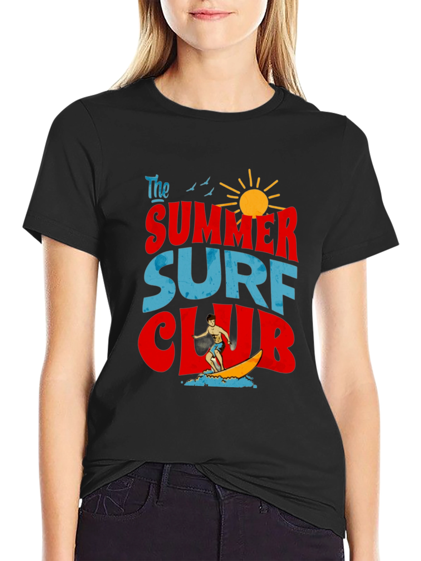 Summer Surf Club Graphic T-Shirt - Retro Beach Vibes