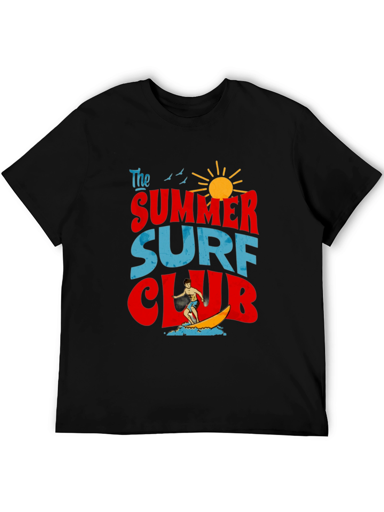 Summer Surf Club Graphic T-Shirt - Retro Beach Vibes