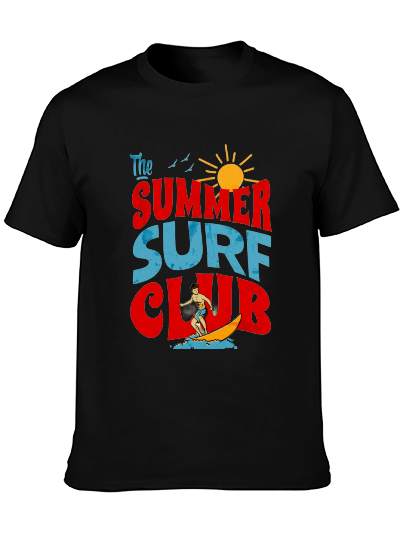 Summer Surf Club Graphic T-Shirt - Retro Beach Vibes