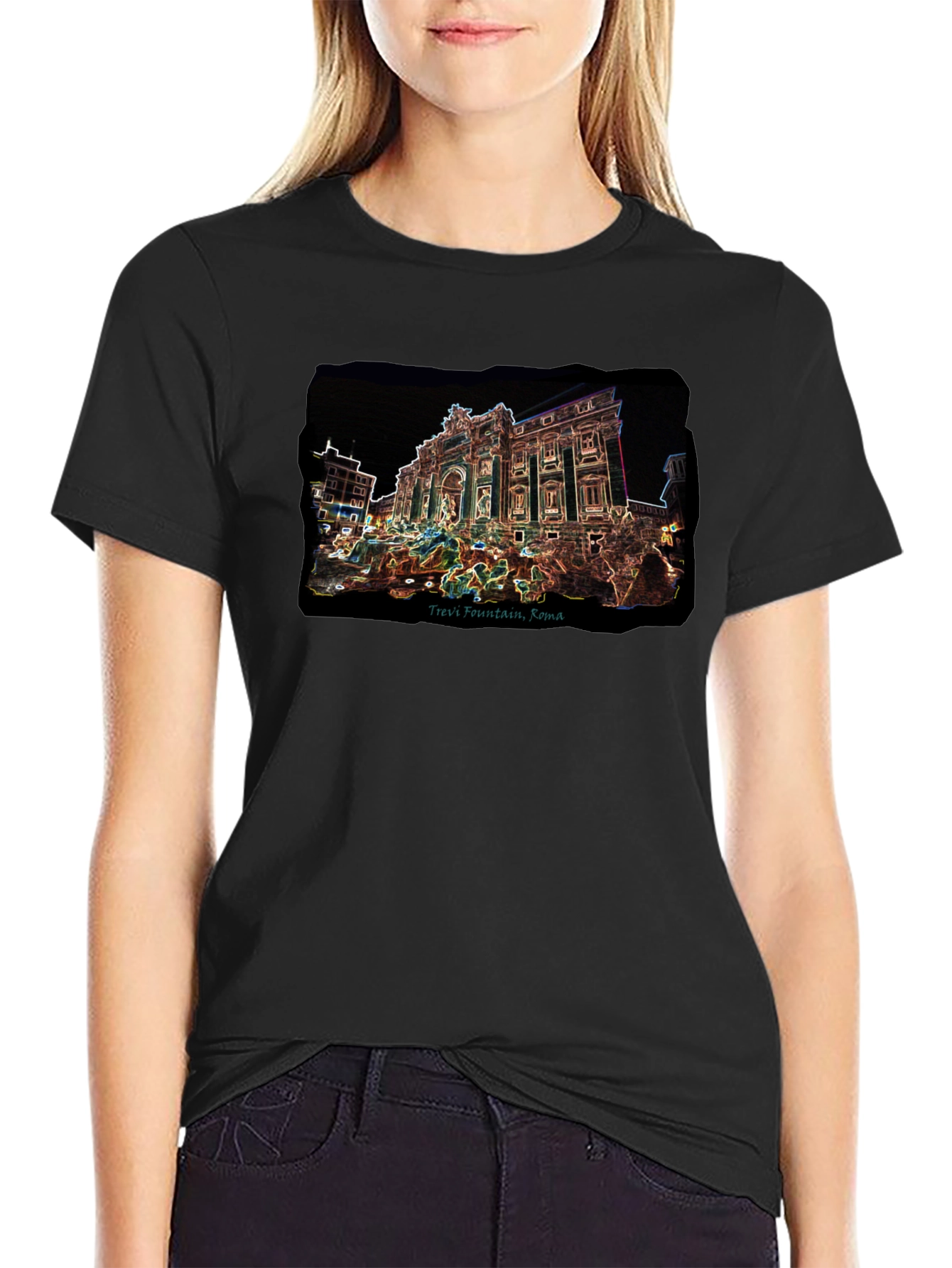 Trevi Fountain Rome Graphic T-Shirt