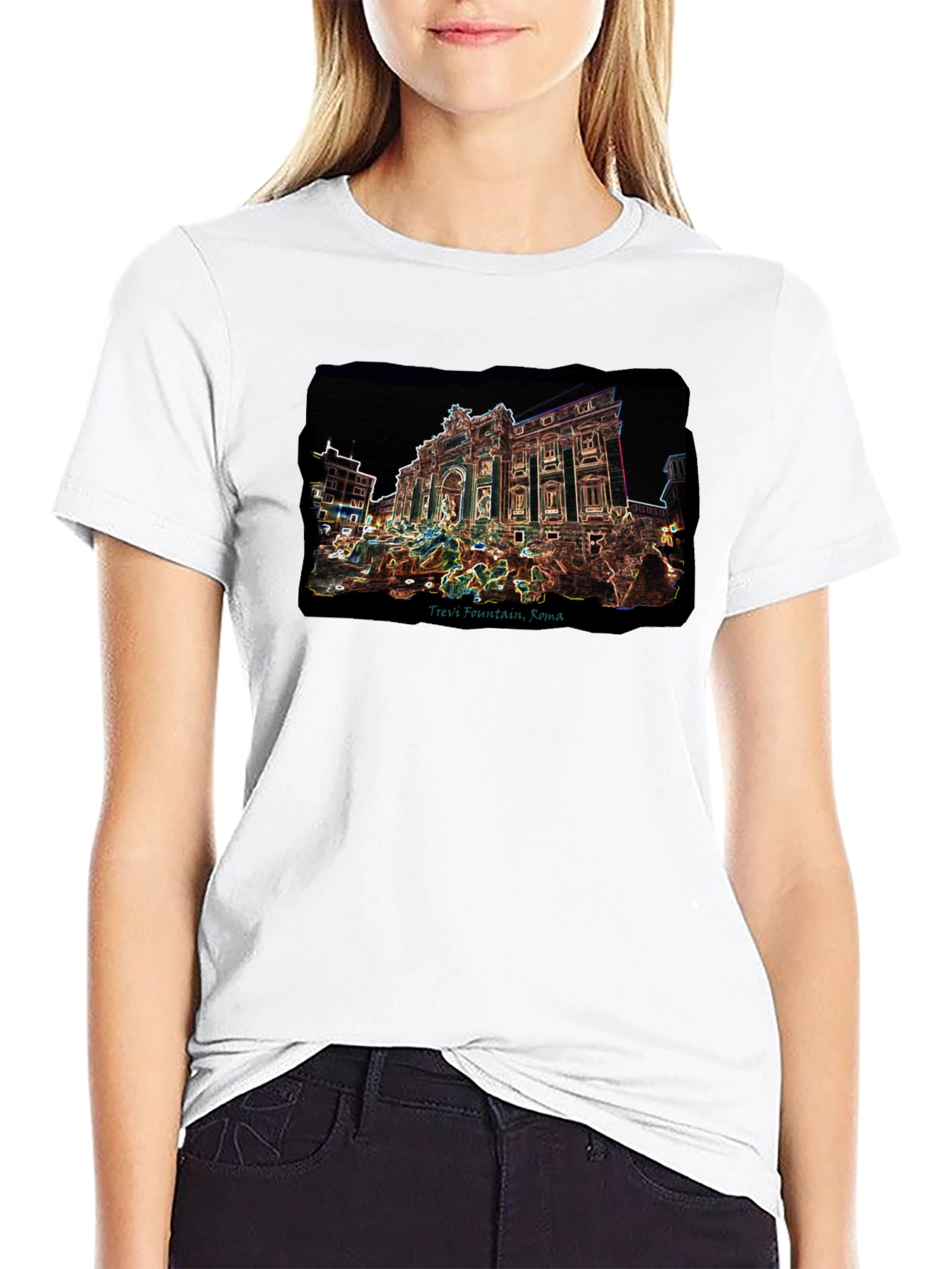 Trevi Fountain Rome Graphic T-Shirt