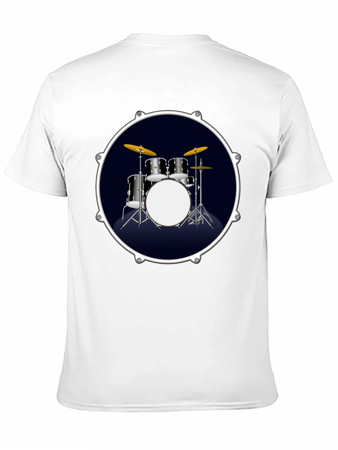 Drum Kit Graphic Tee - Rock Music T-Shirt