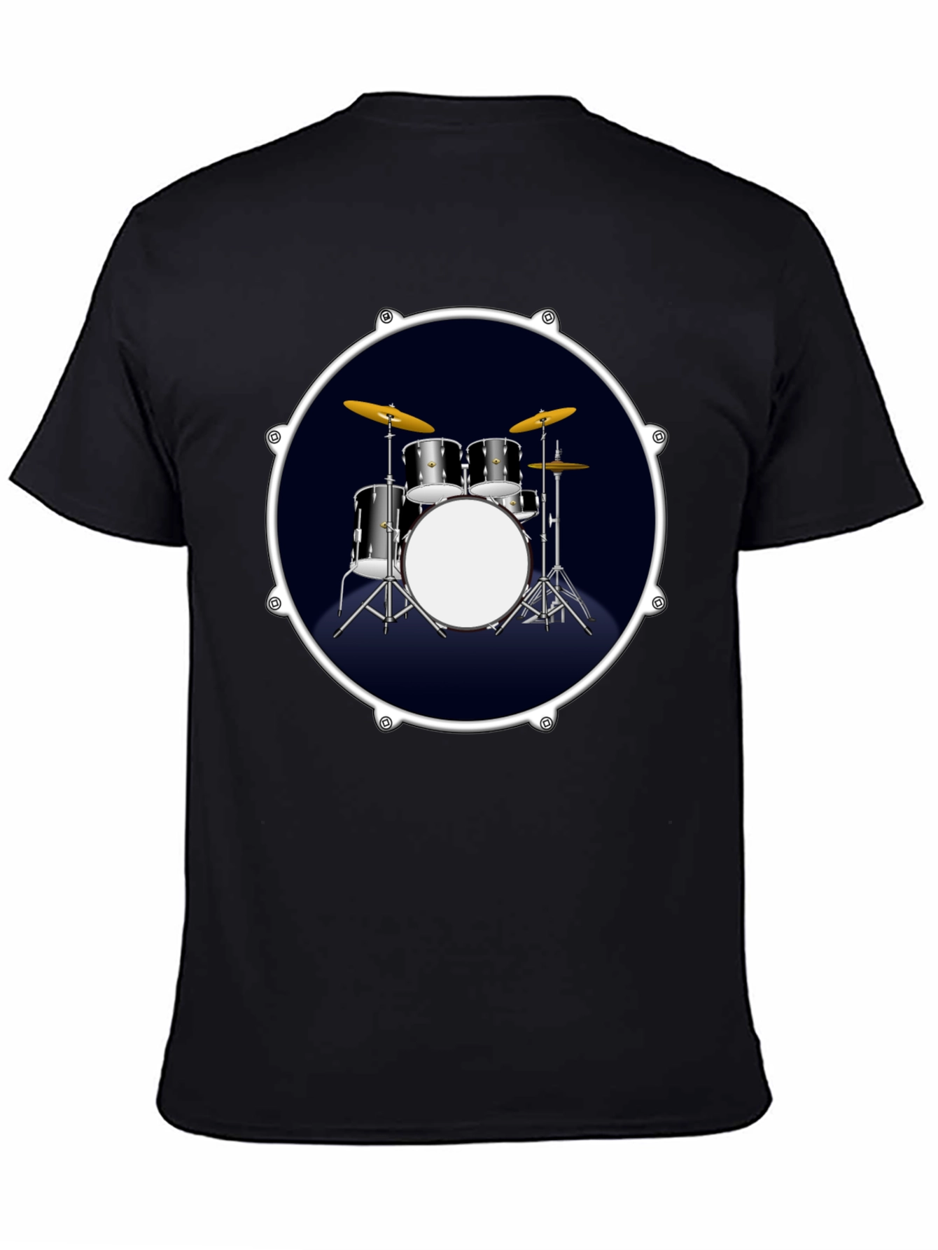 Drum Kit Graphic Tee - Rock Music T-Shirt