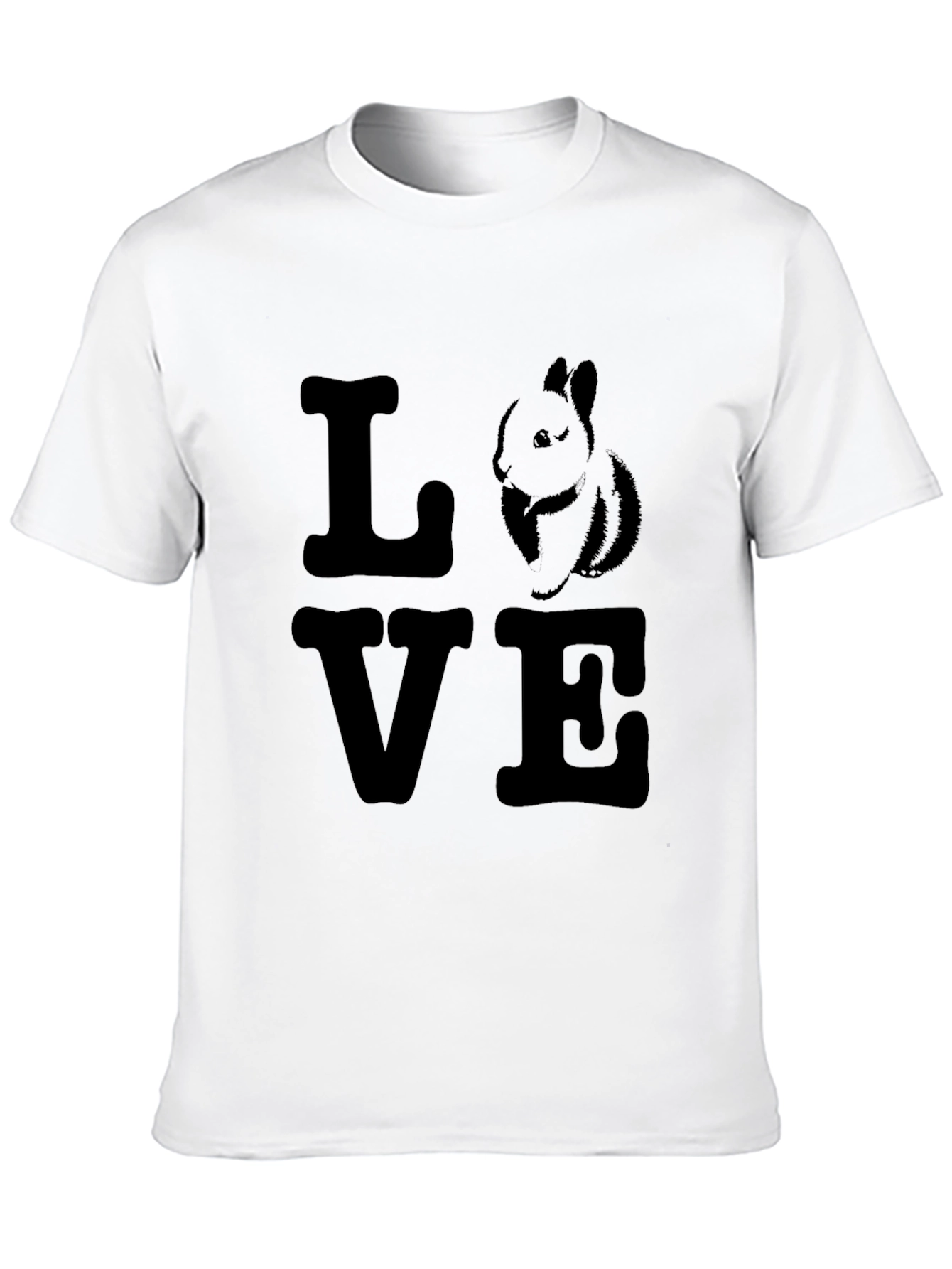 Love Bunny Graphic Tee - Soft Cotton Blend