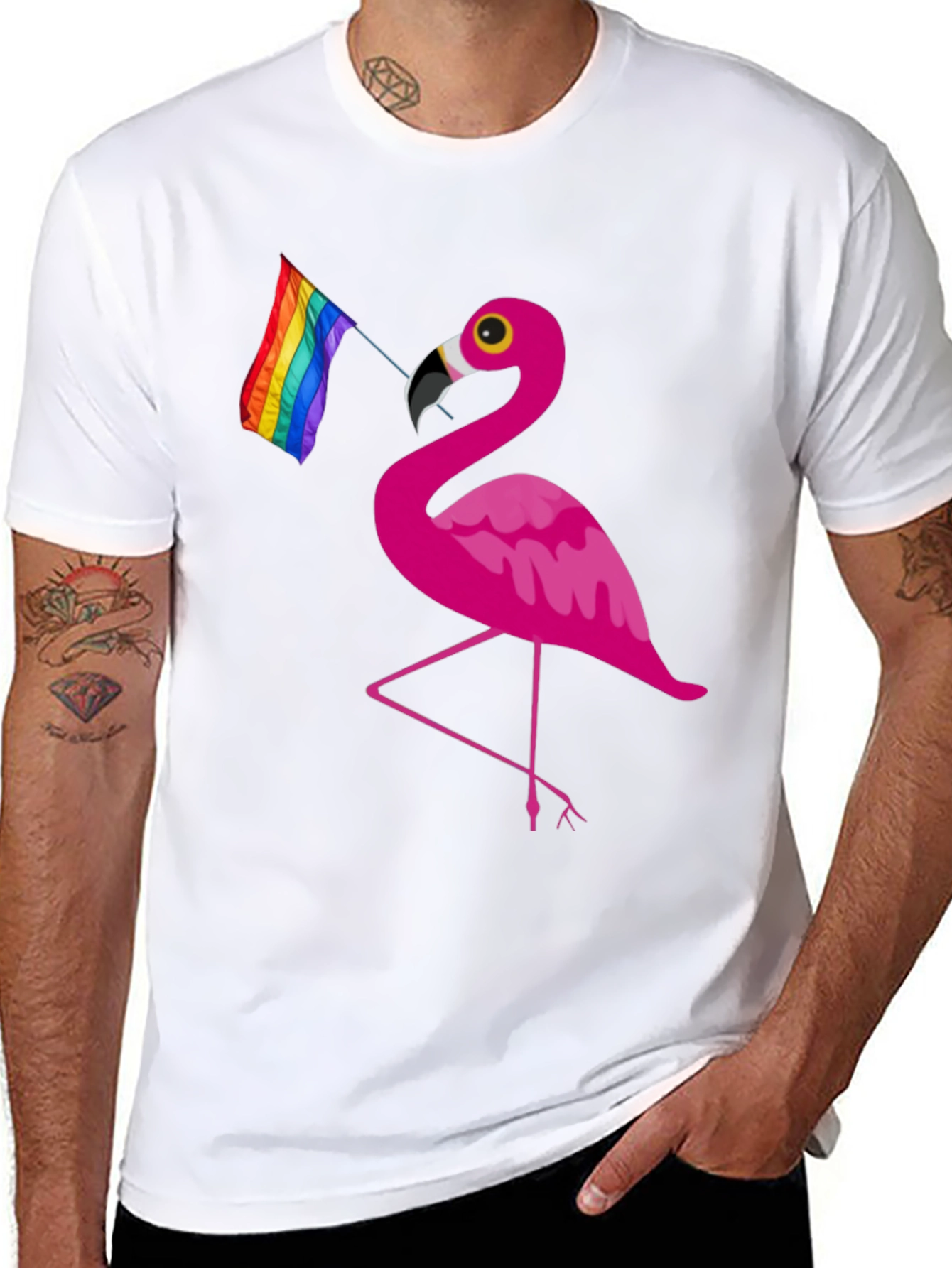 Flamingo LGBT Pride T-Shirt