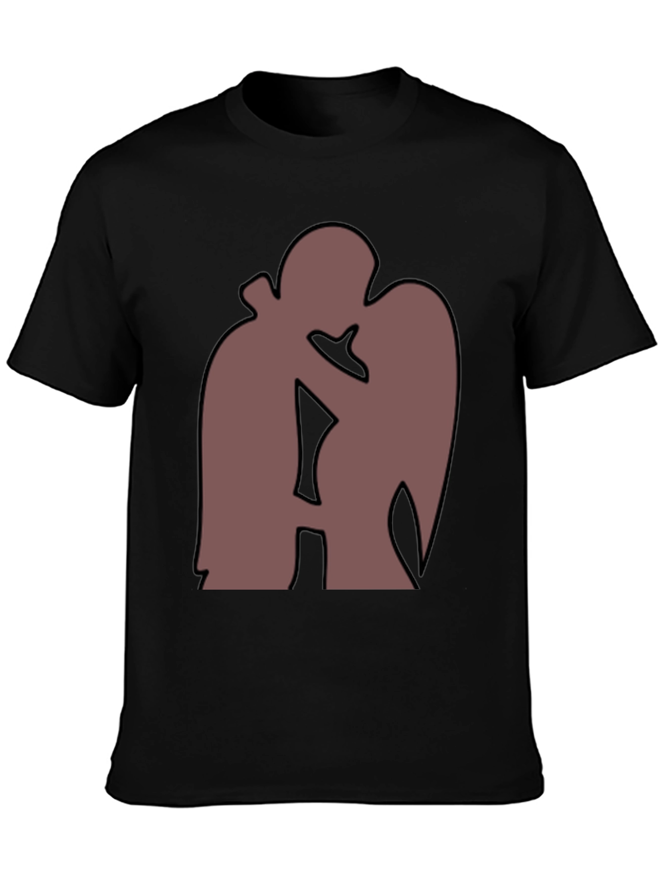 Silhouette Kiss T-Shirt - Romantic Graphic Tee