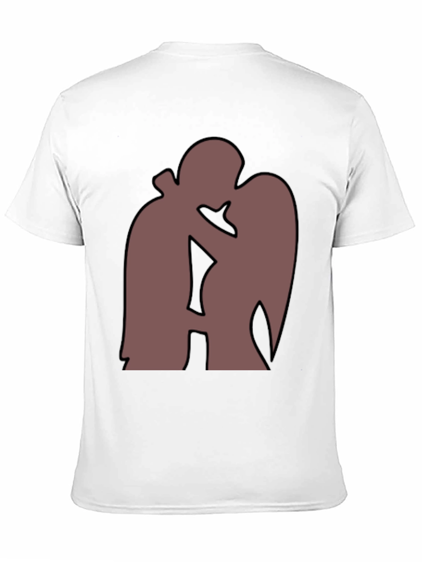 Silhouette Kiss T-Shirt - Romantic Graphic Tee