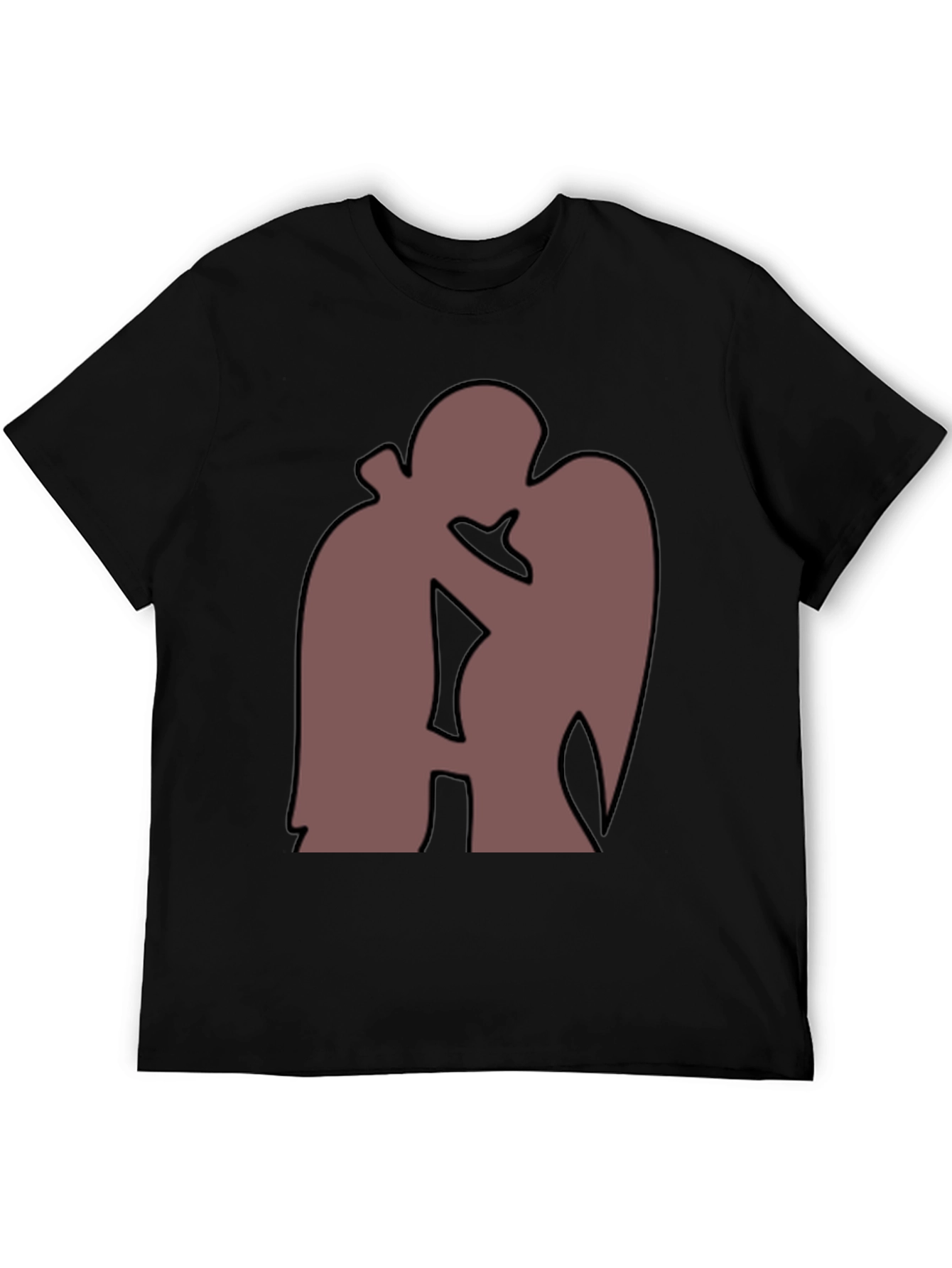 Silhouette Kiss T-Shirt - Romantic Graphic Tee