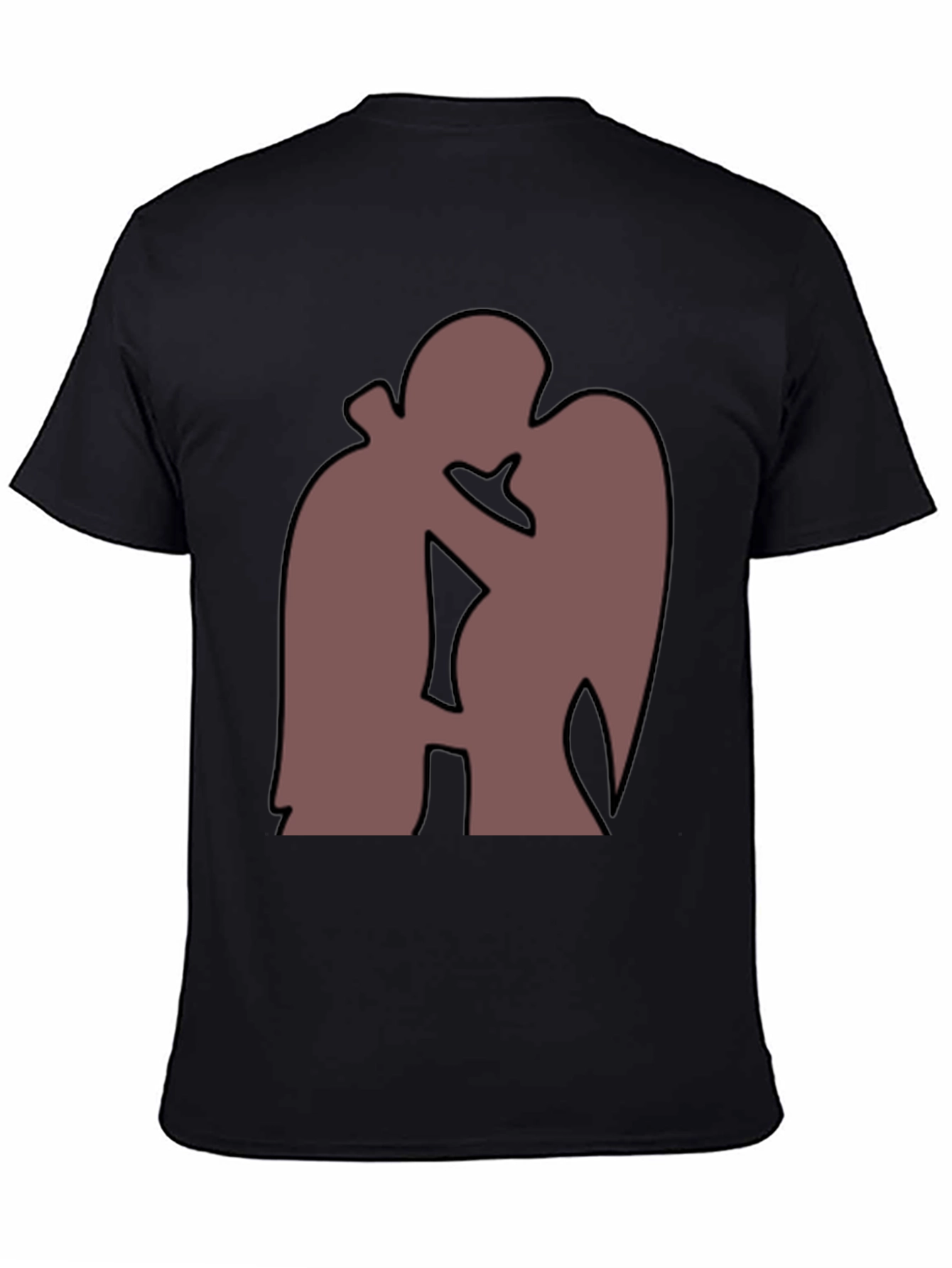 Silhouette Kiss T-Shirt - Romantic Graphic Tee