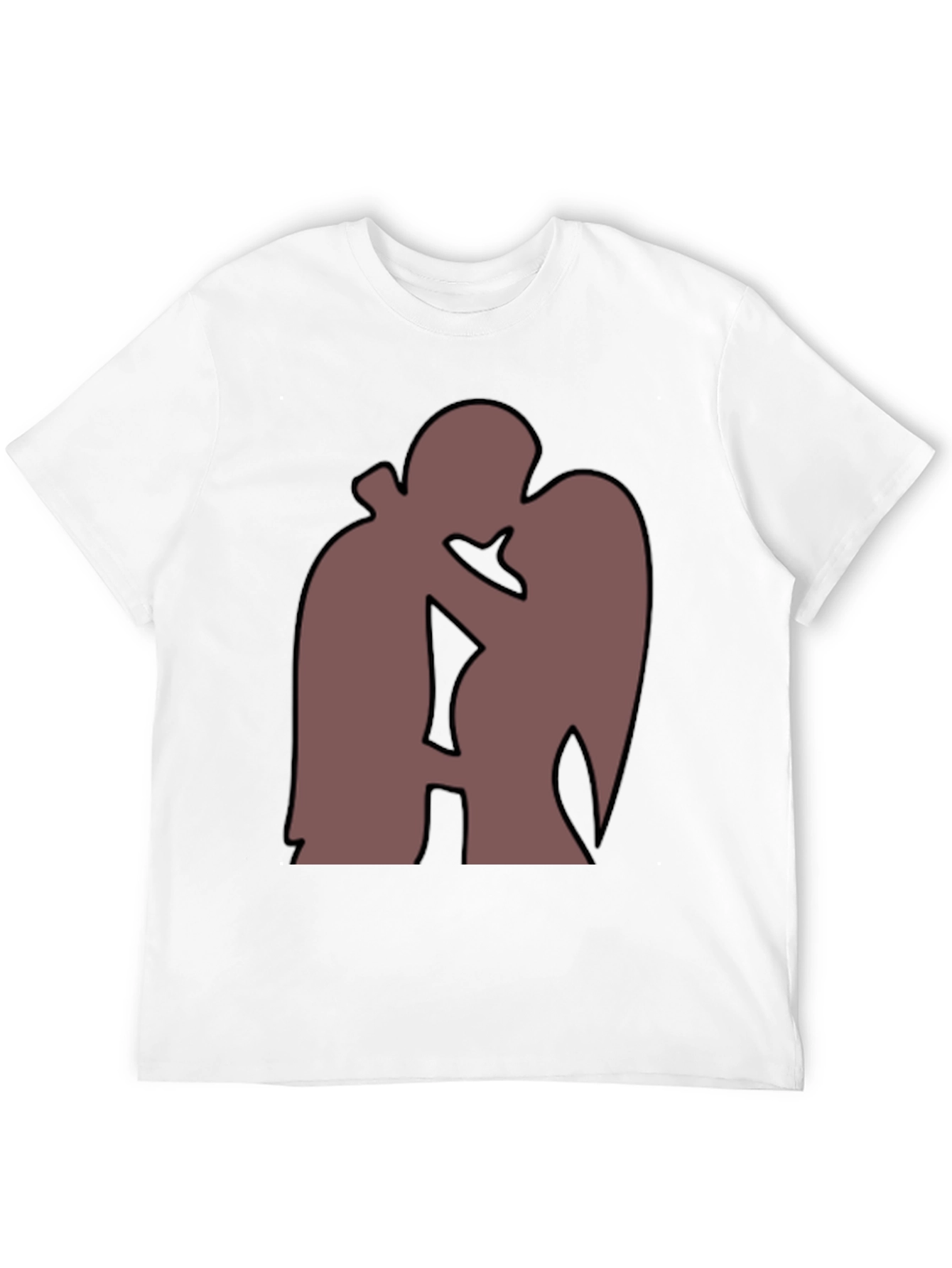 Silhouette Kiss T-Shirt - Romantic Graphic Tee