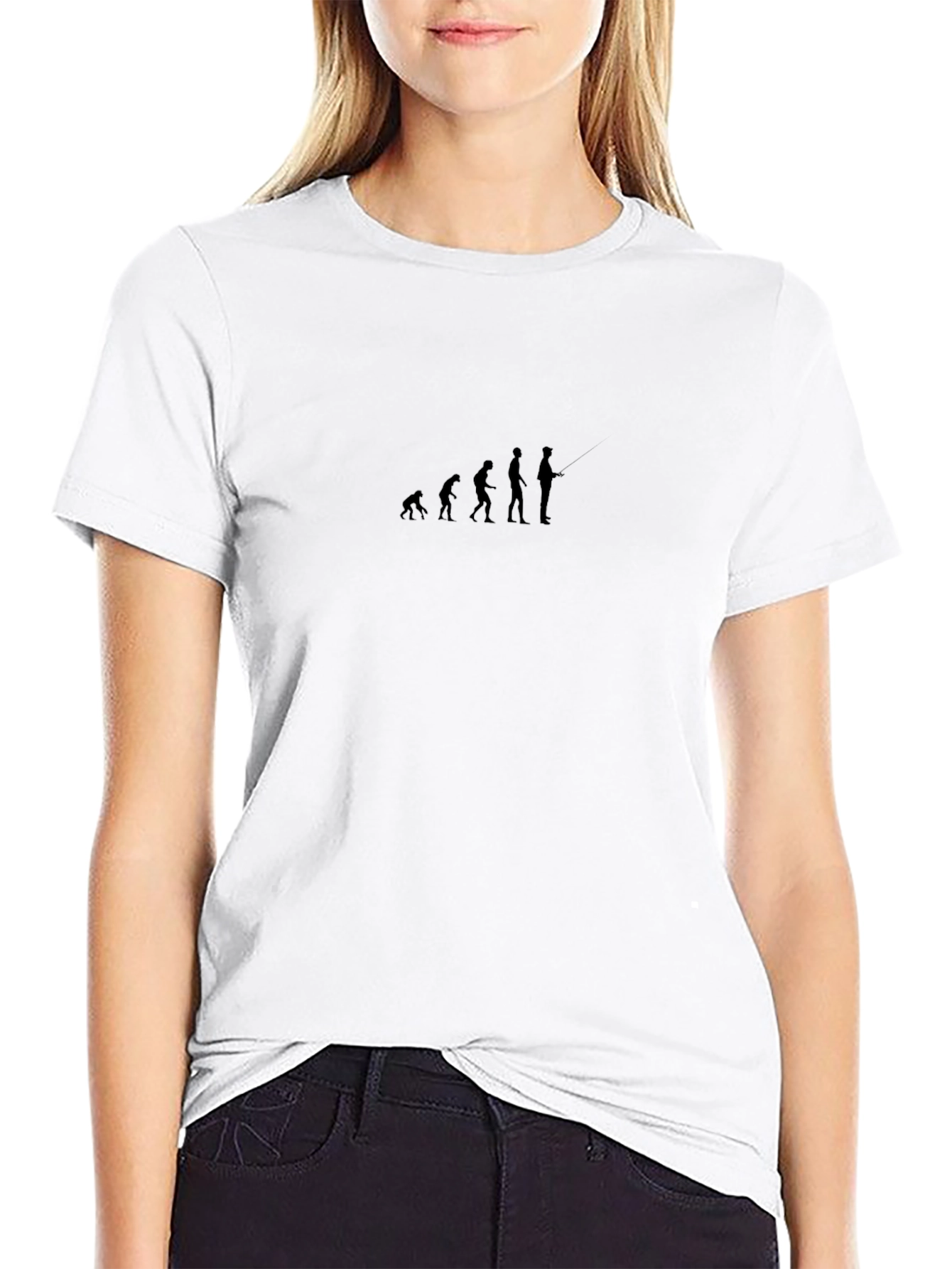 Evolution of Angler Black T-Shirt