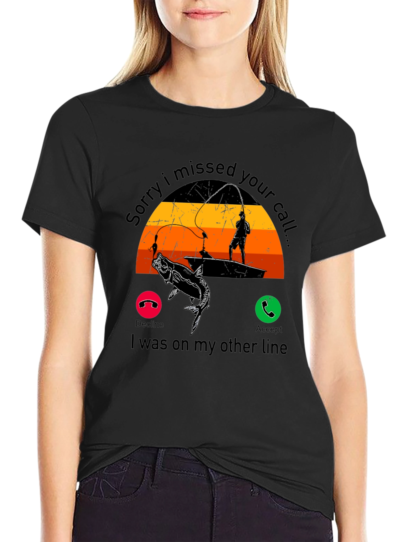 Fishing Call T-Shirt - Missed Call Funny Tee