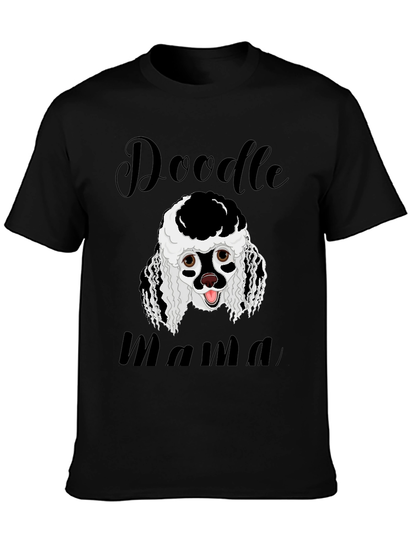 Doodle Mama Black T-Shirt Dog Lover Tee