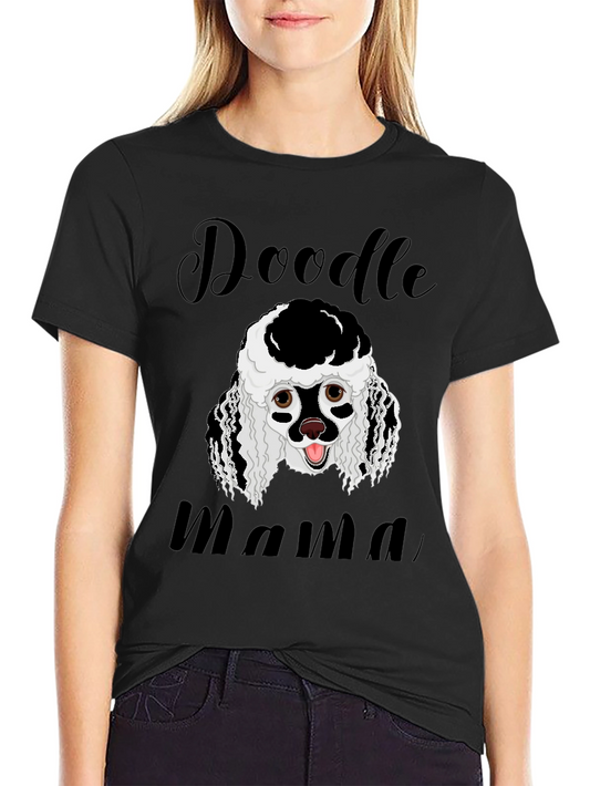 Doodle Mama Black T-Shirt Dog Lover Tee