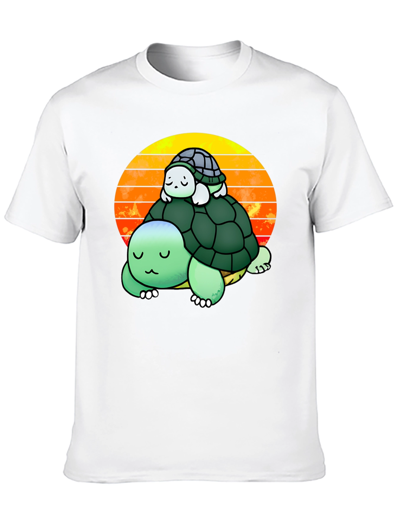 Turtle Stack Sunset Graphic Tee