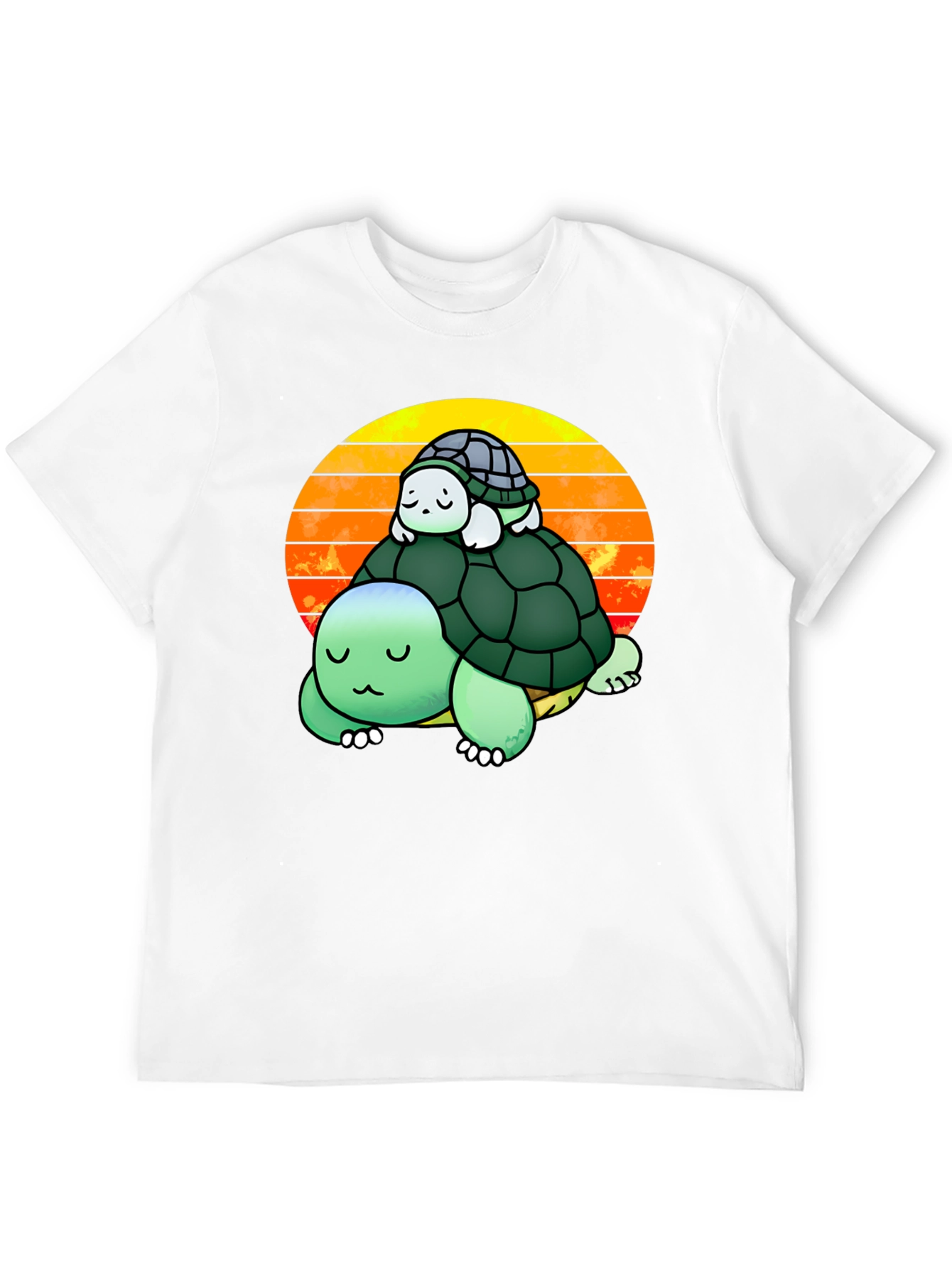 Turtle Stack Sunset Graphic Tee