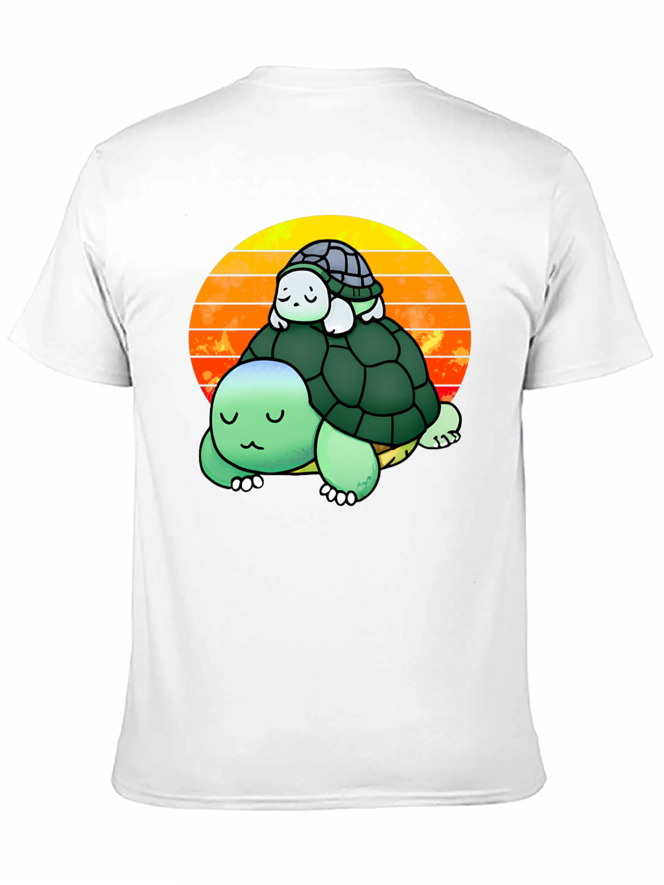 Turtle Stack Sunset Graphic Tee