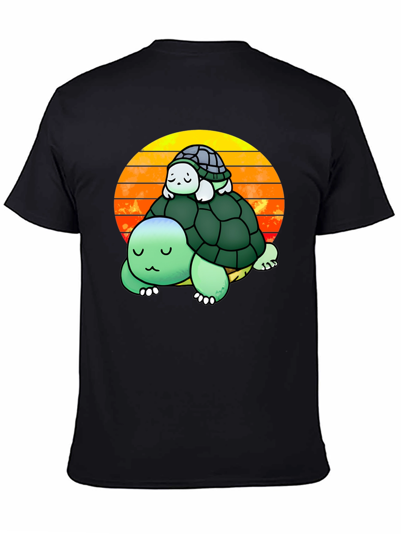 Turtle Stack Sunset Graphic Tee