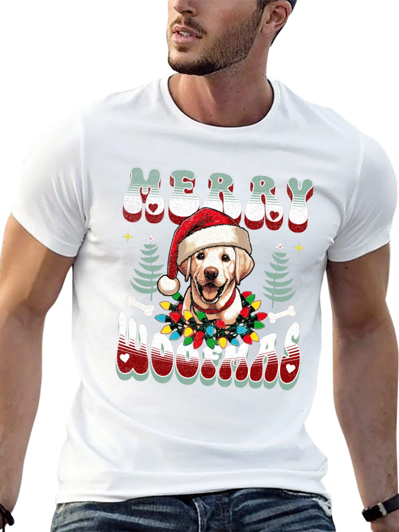 Merry Woofmas Dog Christmas T-Shirt