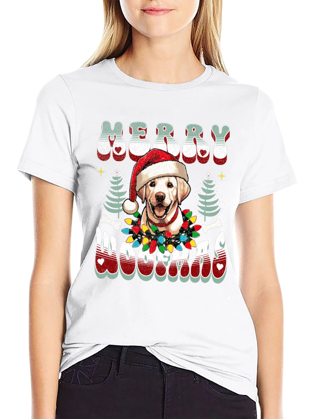 Merry Woofmas Dog Christmas T-Shirt